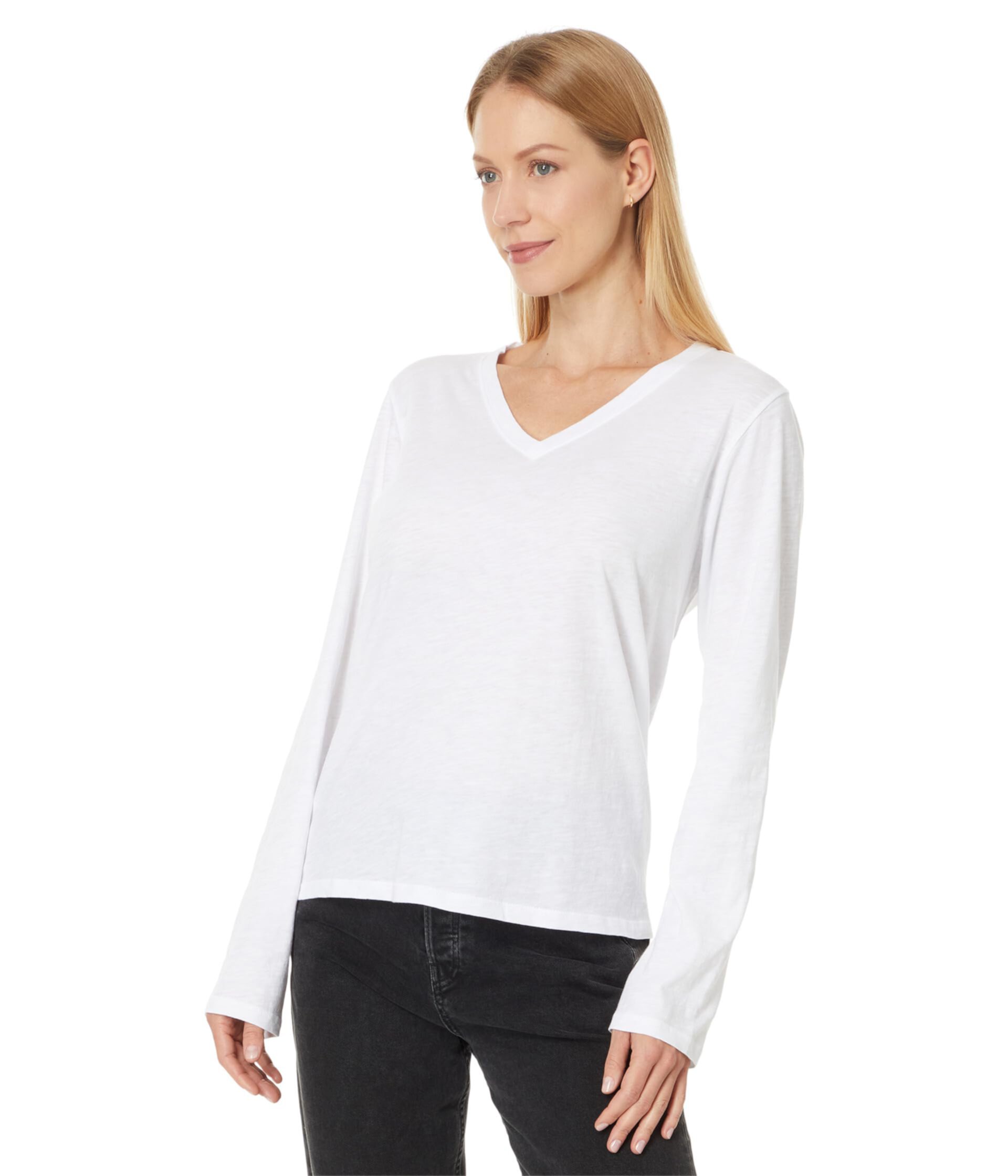 Женская Футболка Eileen Fisher V Neck Long Sleeve Tee Eileen Fisher