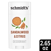 Natural Deodorant Aluminum Free Sandalwood & Citrus -- 2.65 oz Schmidt's