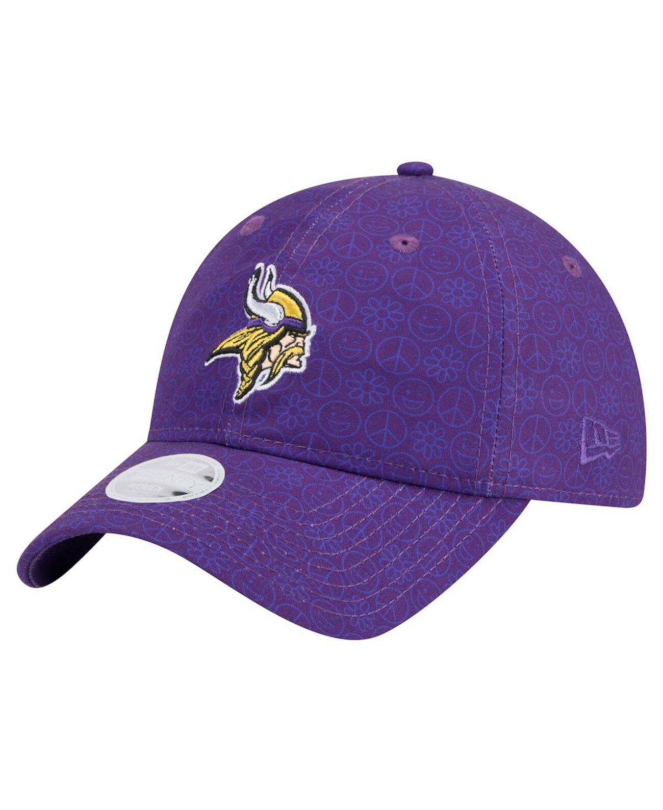 Бейсболка New Era Women's Purple Minnesota Vikings Smiley 9TWENTY New Era