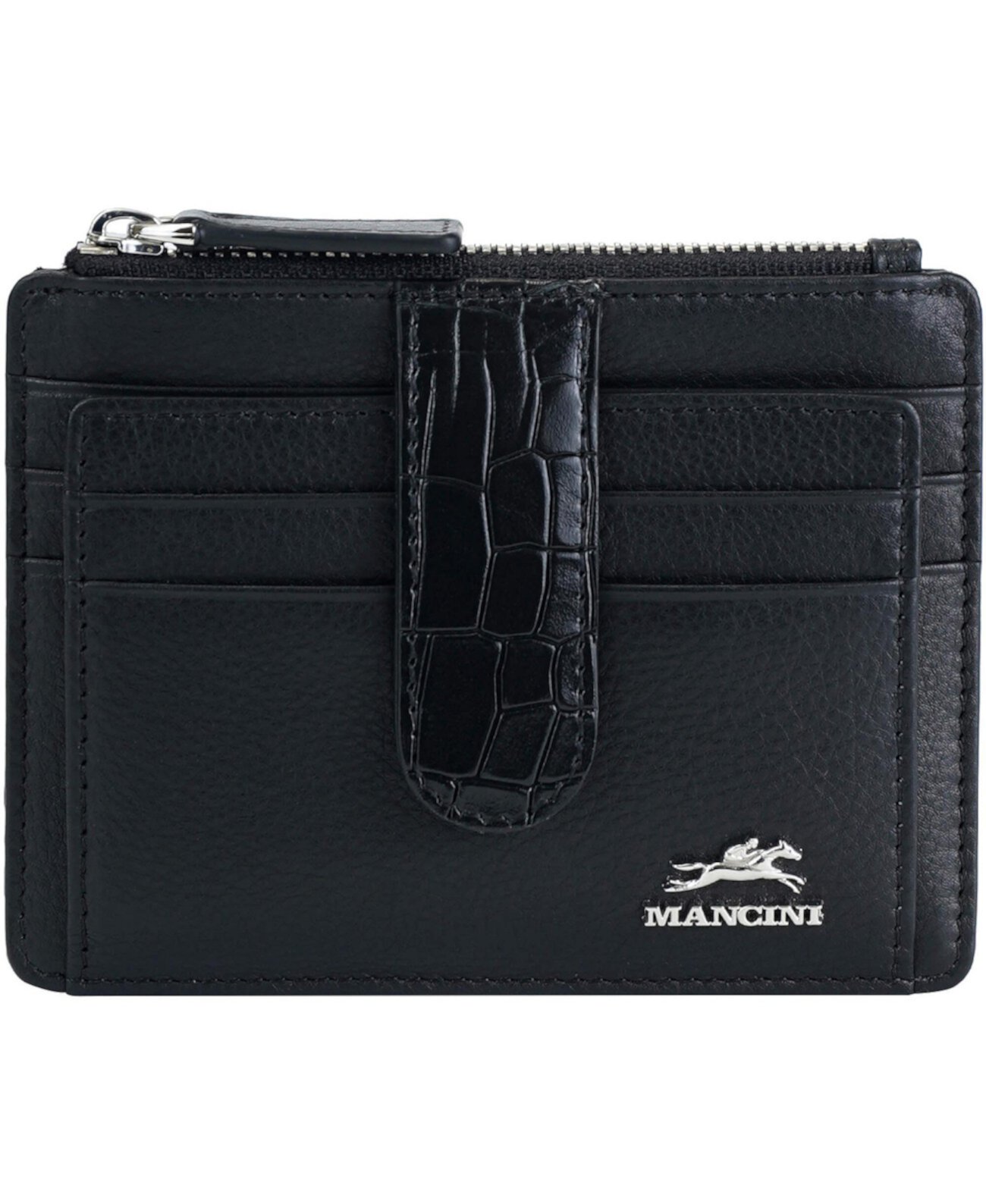 Бумажник Mancini Women's Croco2 RFID Secure Card Case Mancini