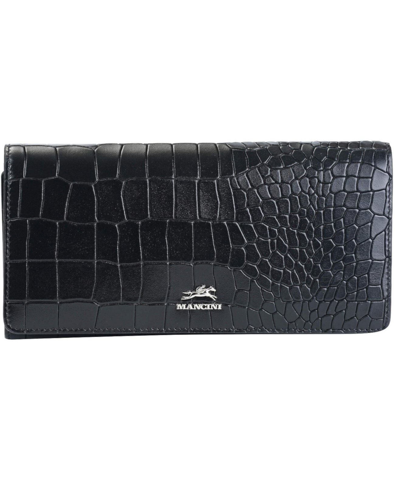 Бумажник Mancini Women's Croco2 RFID Secure Trifold Mancini