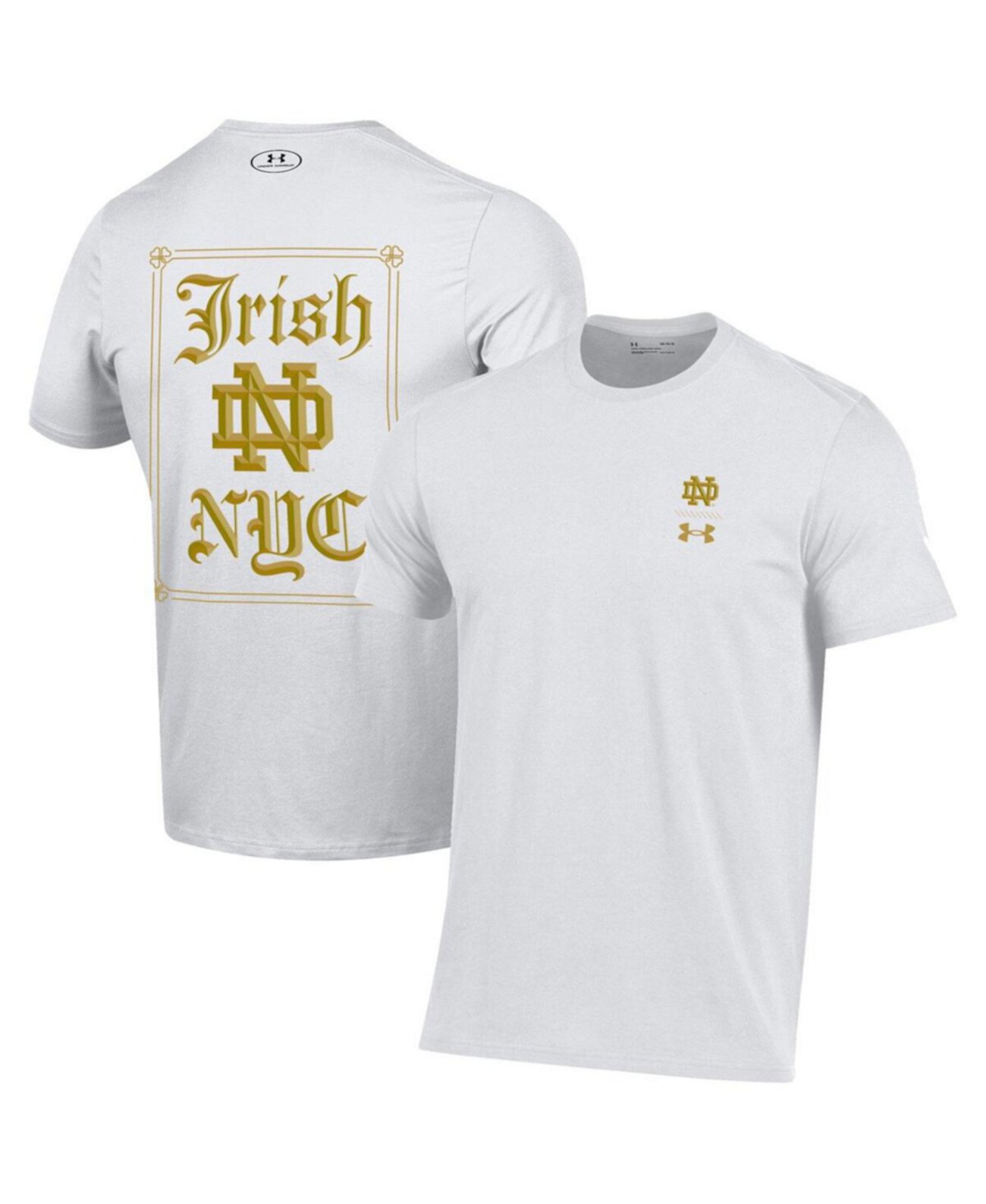 Мужская Джерси Under Armour Notre Dame Fighting Irish 2024 Shamrock Series Logo Under Armour