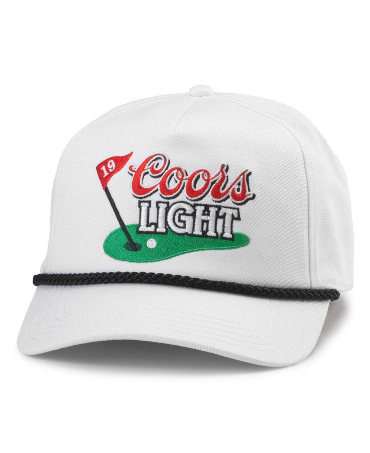 Мужская регулируемая белая кепка Coors Roscoe Golf, 100% хлопок American Needle