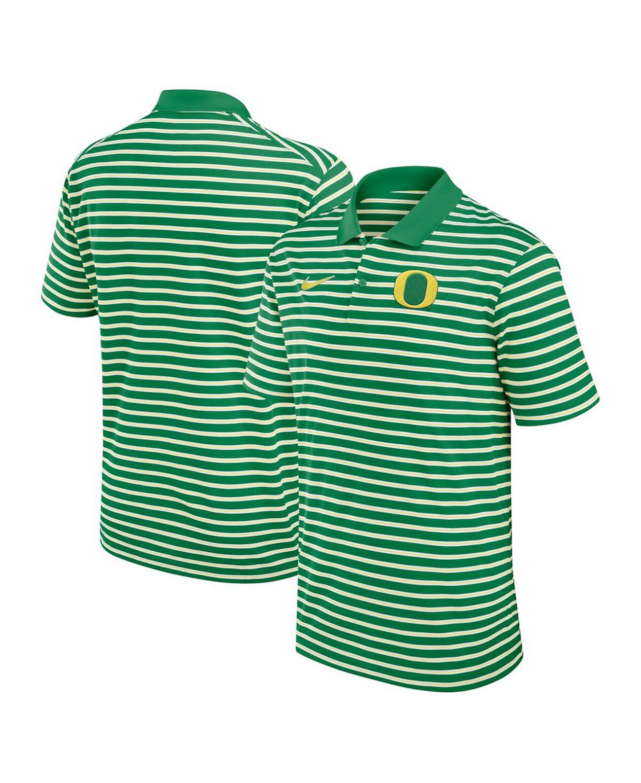 Мужское полосатое поло с коротким рукавом Nike Oregon Ducks, технология Dri-FIT Nike