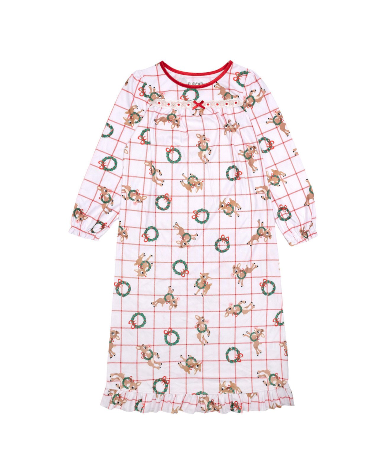 Детская Пижама Rudolph Holiday Sibling Sleep Granny Gown Rudolph