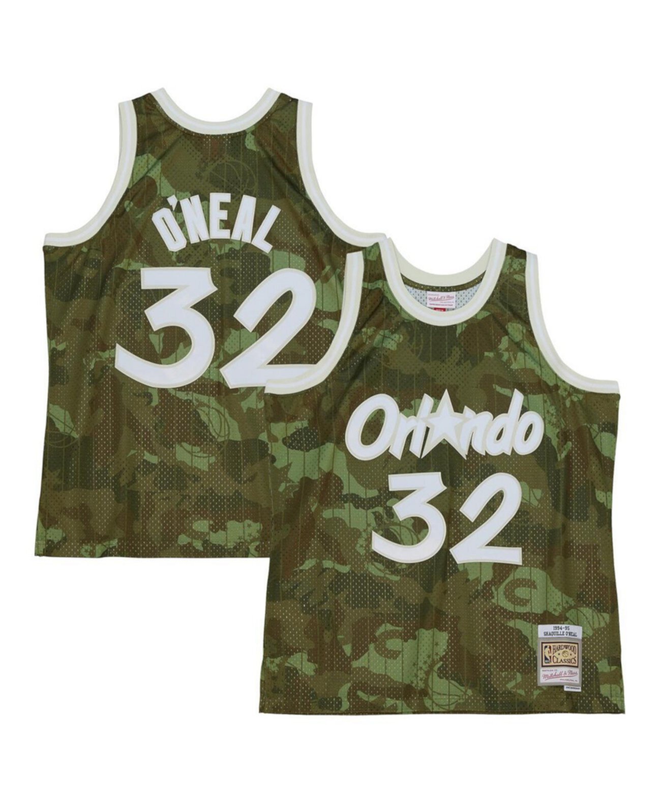 Мужское Джерси Mitchell & Ness Шакила О'Нила Камо Орландо Мэджик 1994/95 Призрак Зеленый Mitchell & Ness