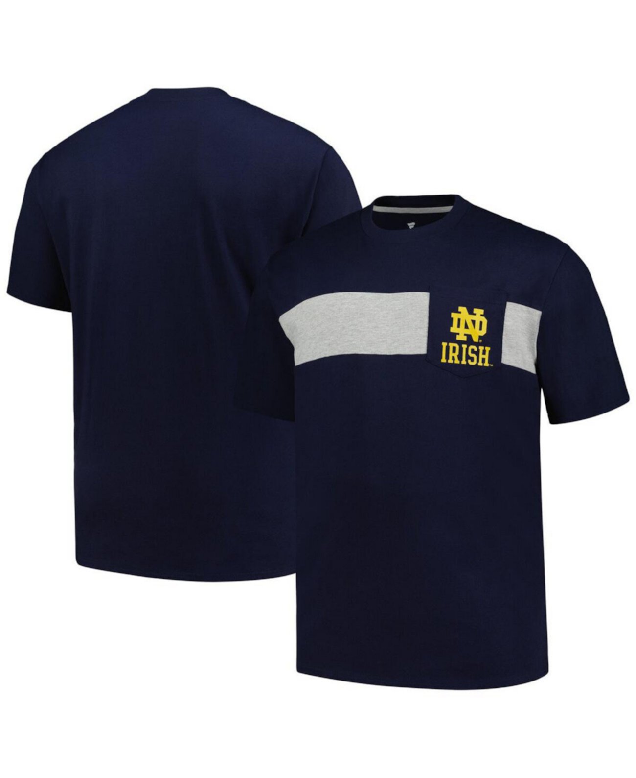 Мужская Джерси Profile Notre Dame Fighting Irish Color Stripe Profile