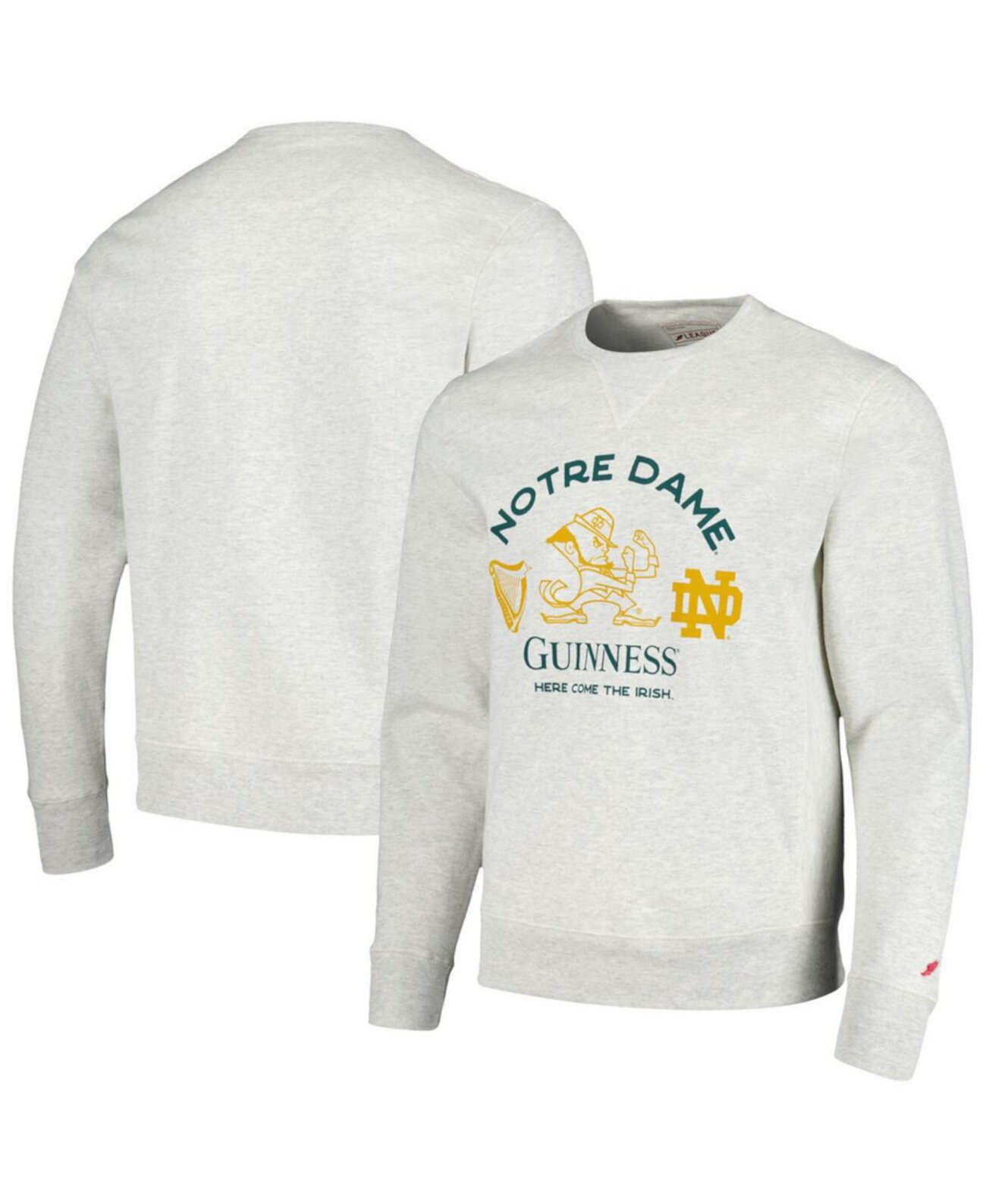 Мужское Худи League Collegiate Wear Notre Dame Fighting Irish x Guinness Here Come the Irish League Collegiate Wear