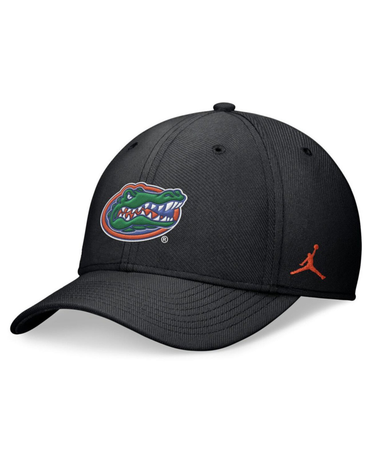 Бейсболка Jordan Men's Black Florida Gators 2024 On-Field Swoosh Flex Hat Jordan