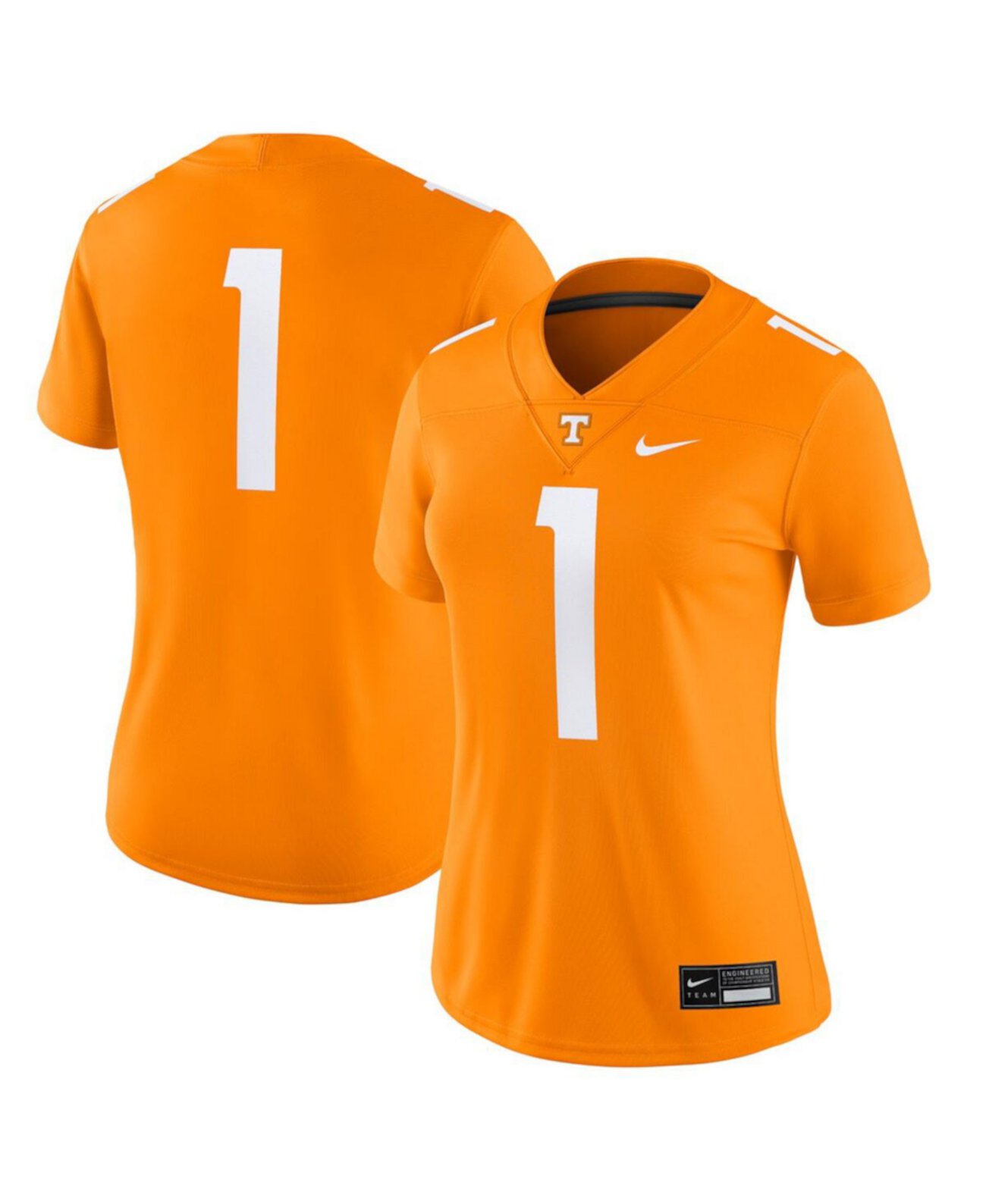 Женская игровая футболка Tennessee Volunteers 1 от Nike, выполненная с технологией Dri-FIT и из 100% полиэстера Nike