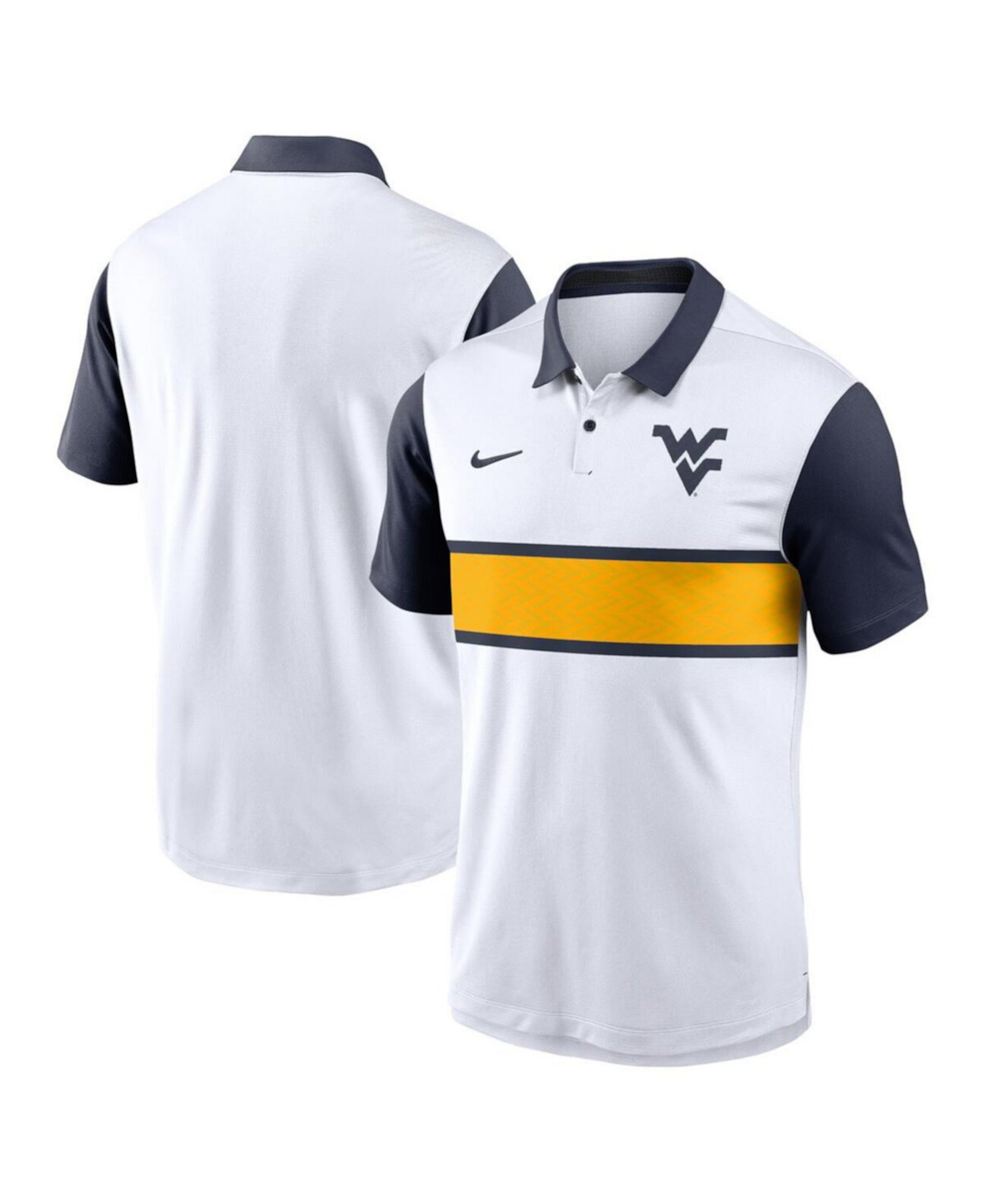 Мужское белое поло Nike West Virginia Mountaineers с технологией Dri-FIT Nike