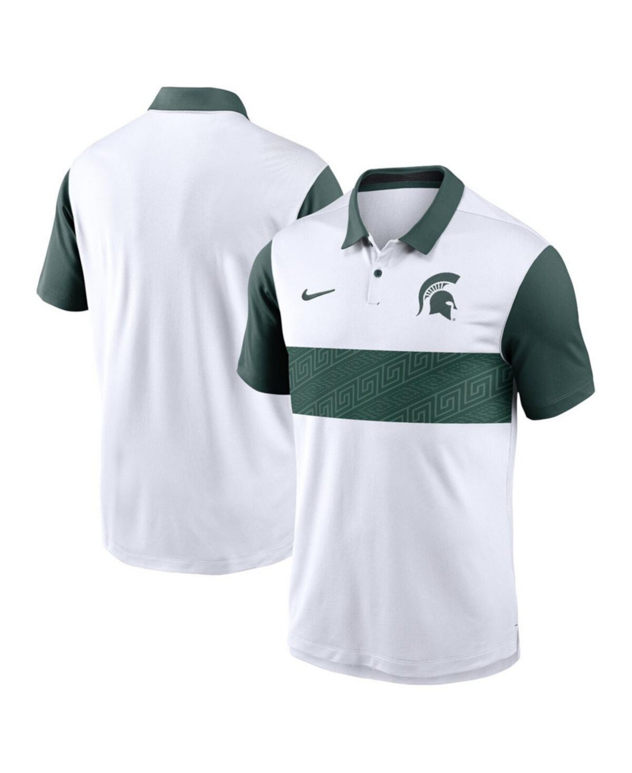 Мужская белая поло Nike Primetime Campus Vapor Michigan State Spartans с технологией Dri-FIT Nike