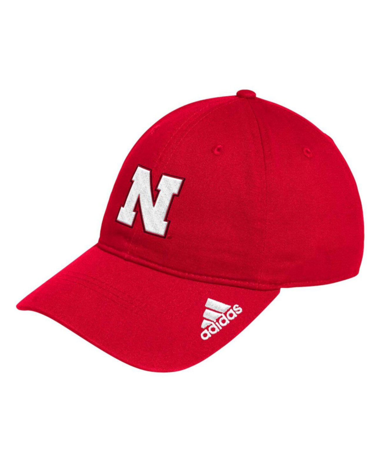 Бейсболка Adidas Men's Nebraska Huskers Locker Room Logo Slouch Adjustable Hat Adidas