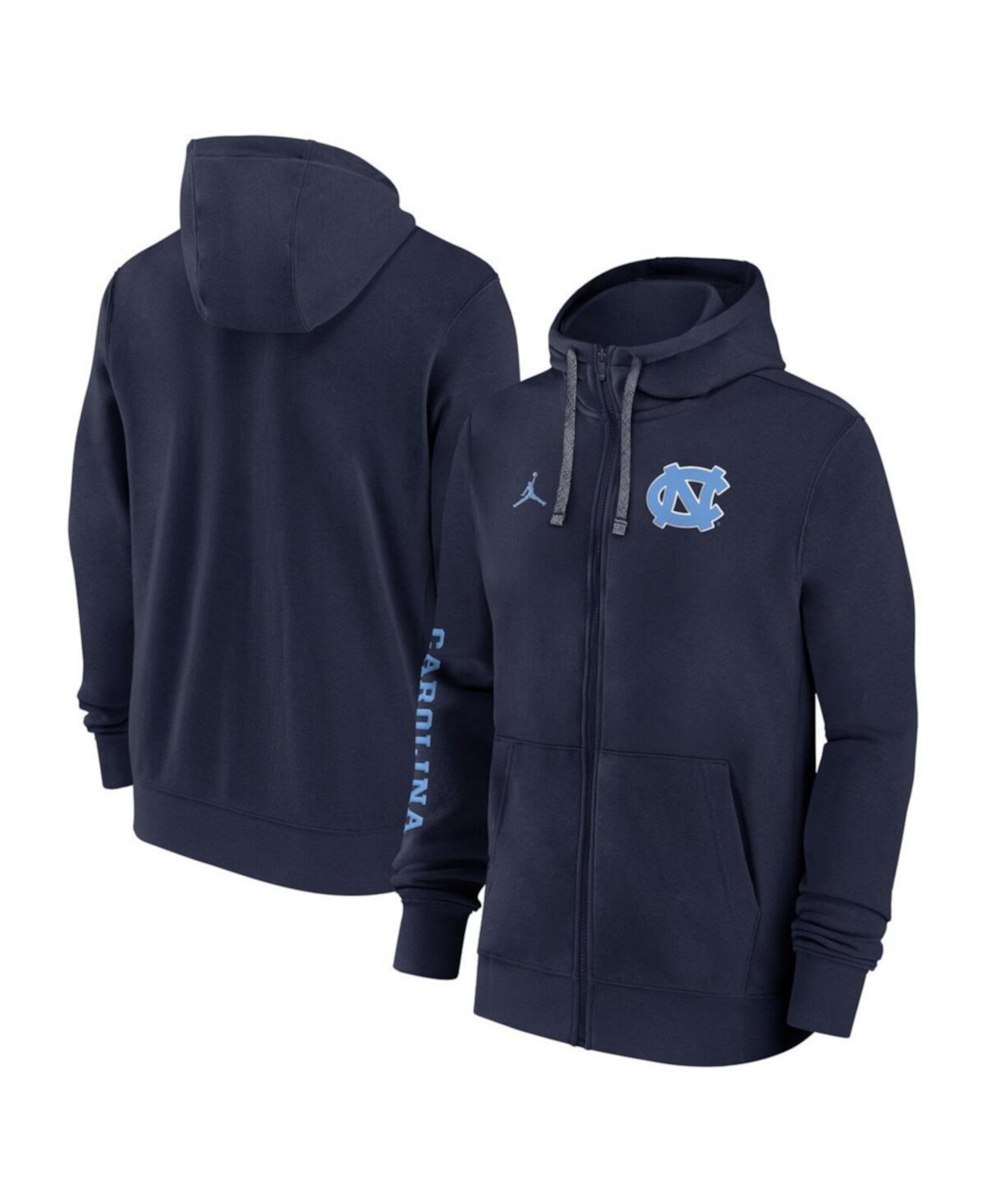 Мужское Худи Jordan North Carolina Tar Heels 2024 Sideline Full-Zip Jordan