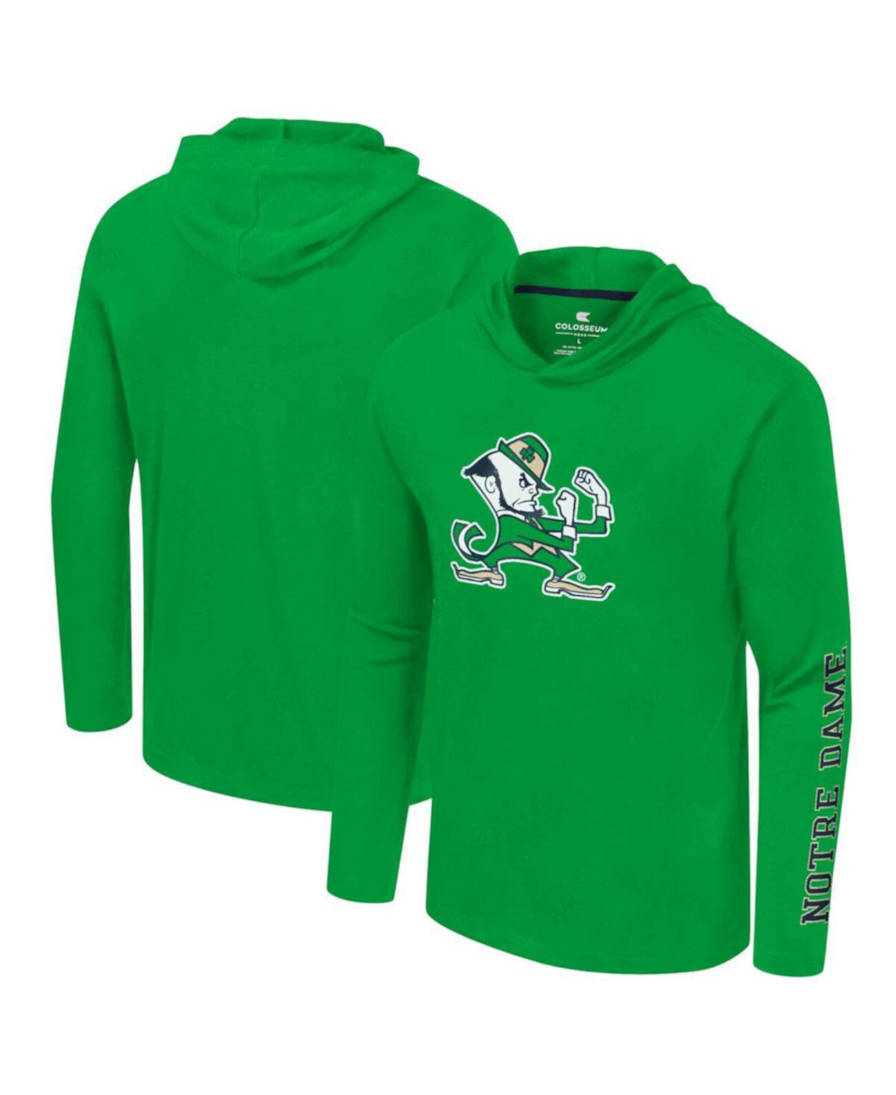 Мужская Джерси Colosseum Notre Dame Fighting Irish Logo Lockup Active Blend Colosseum