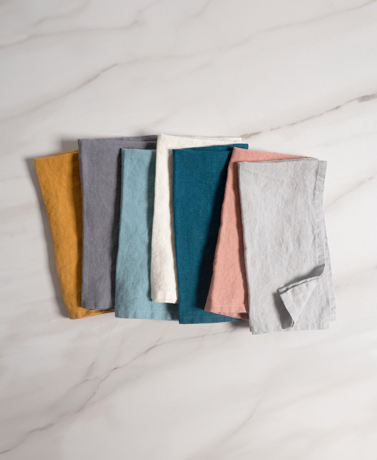 Verona Stonewashed Linen Napkins, Set of 4 KAF Home