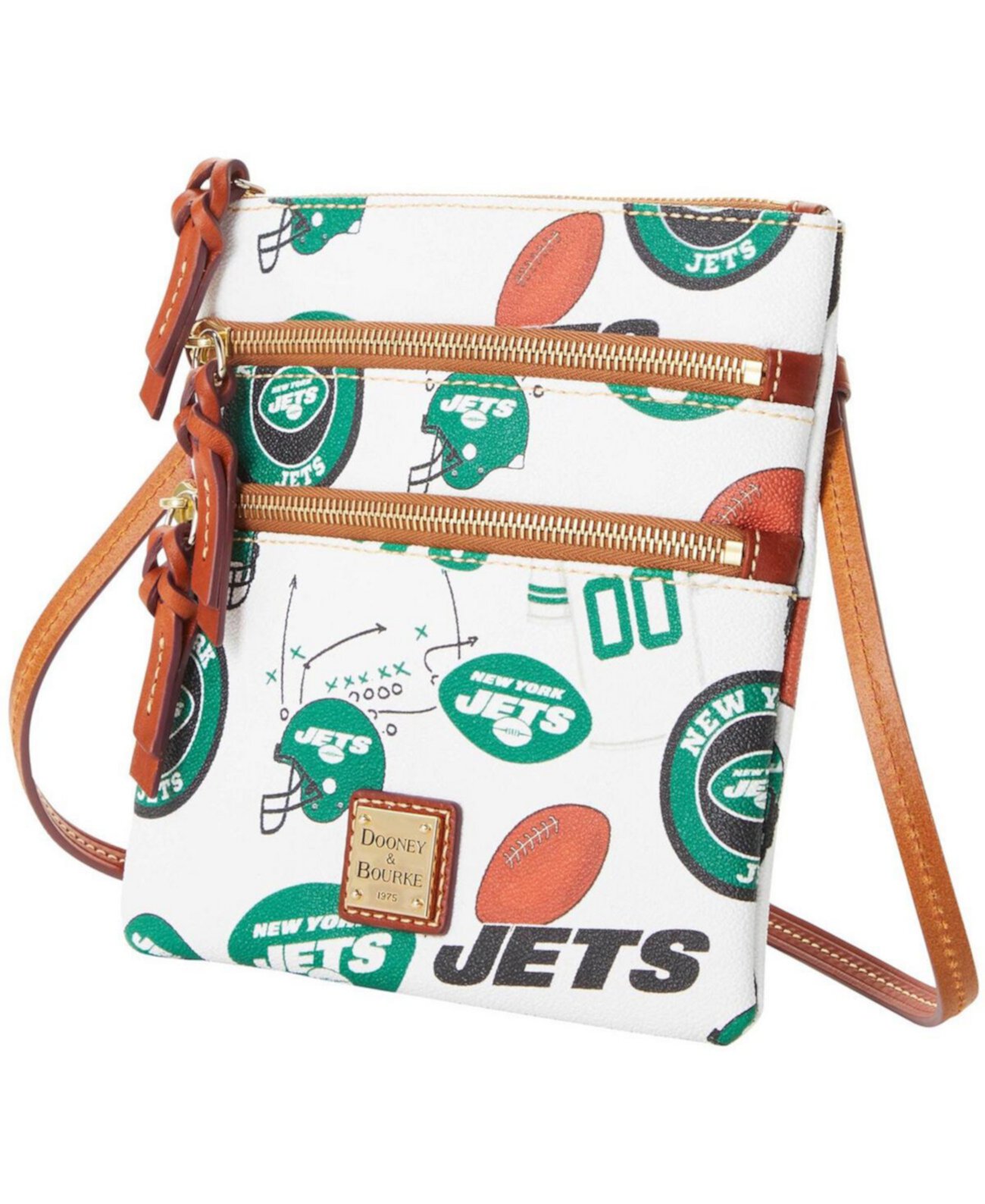 Сумка кросс-боди Dooney & Bourke Женская с трижды молнией New York Jets Dooney & Bourke