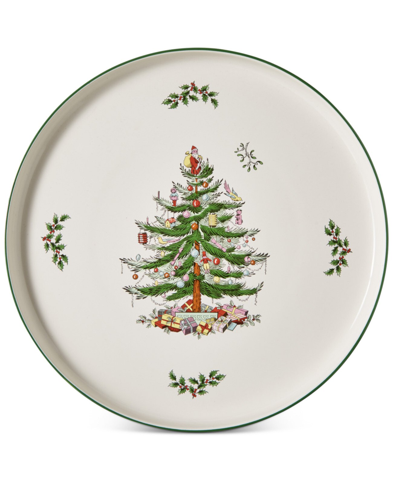 Christmas Tree Lazy Susan Spode