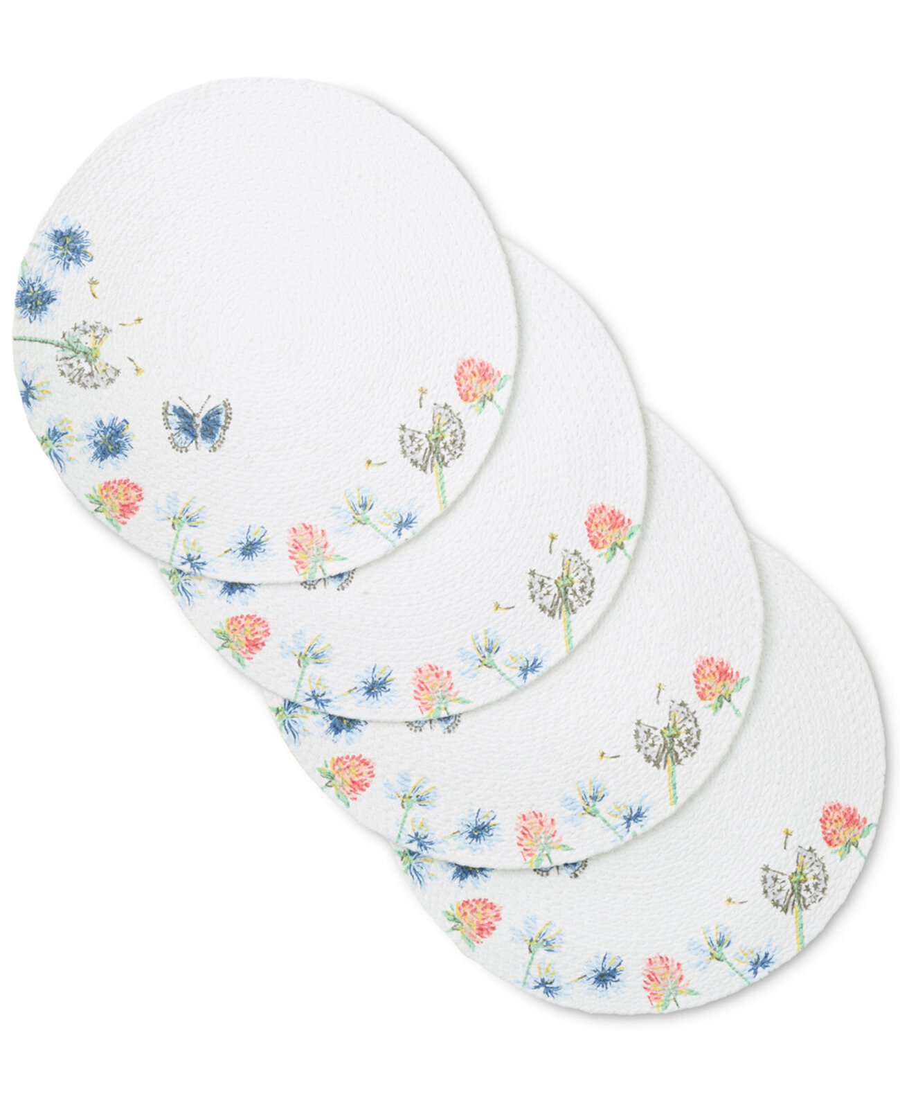 Breezy Floral Placemat 15" Round, Set of 4 Fiesta