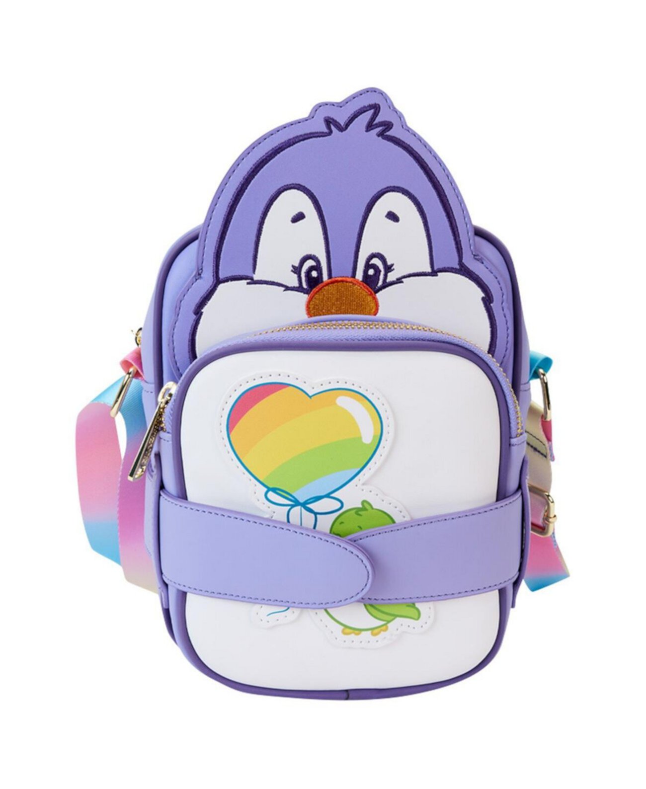 Сумка кросс-боди Loungefly Care Bears Cousins Cozy Heart Penguin с монетницей Loungefly