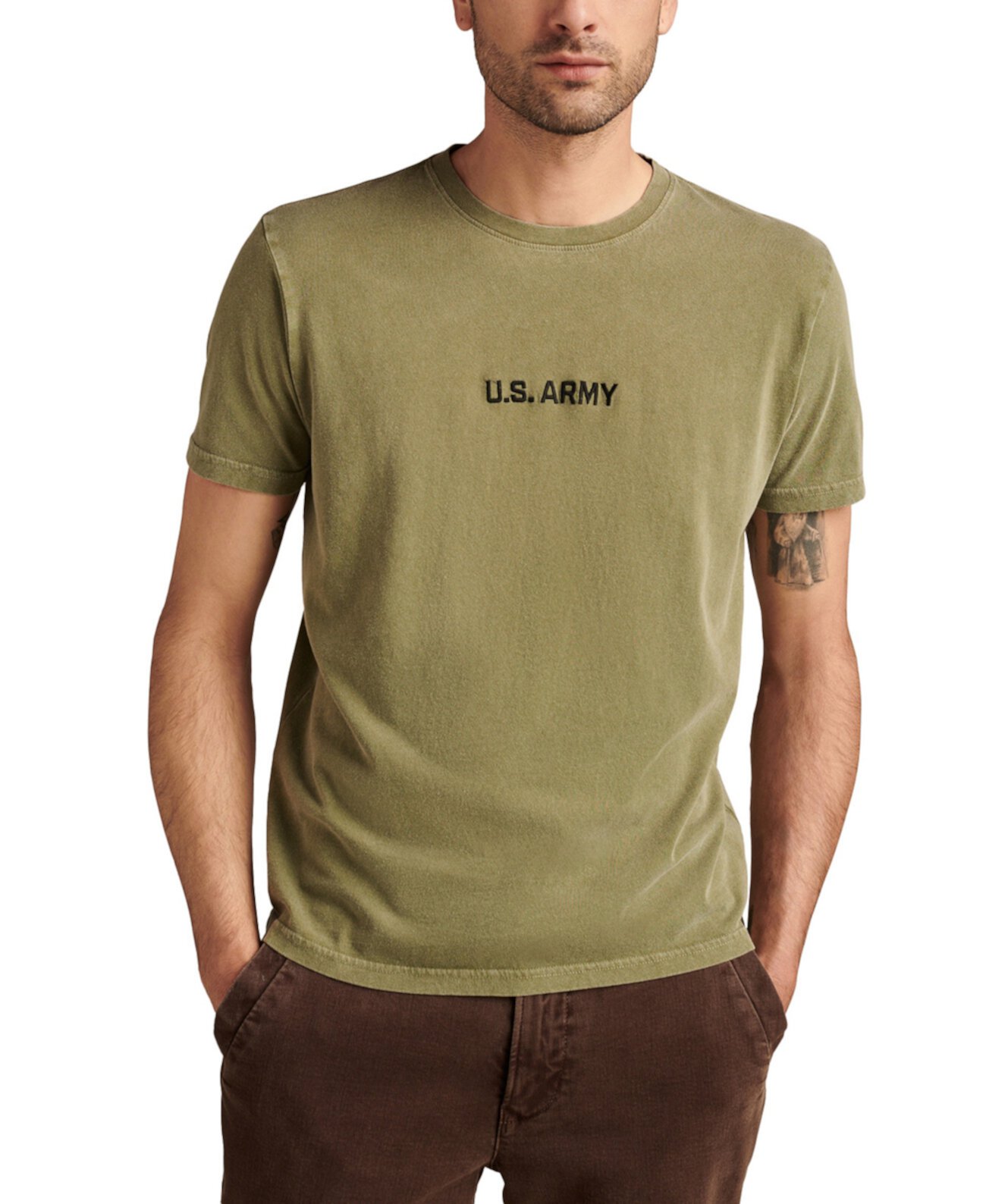 Мужская Футболка Lucky Brand Small Army Logo with Small Back Hit Lucky Brand