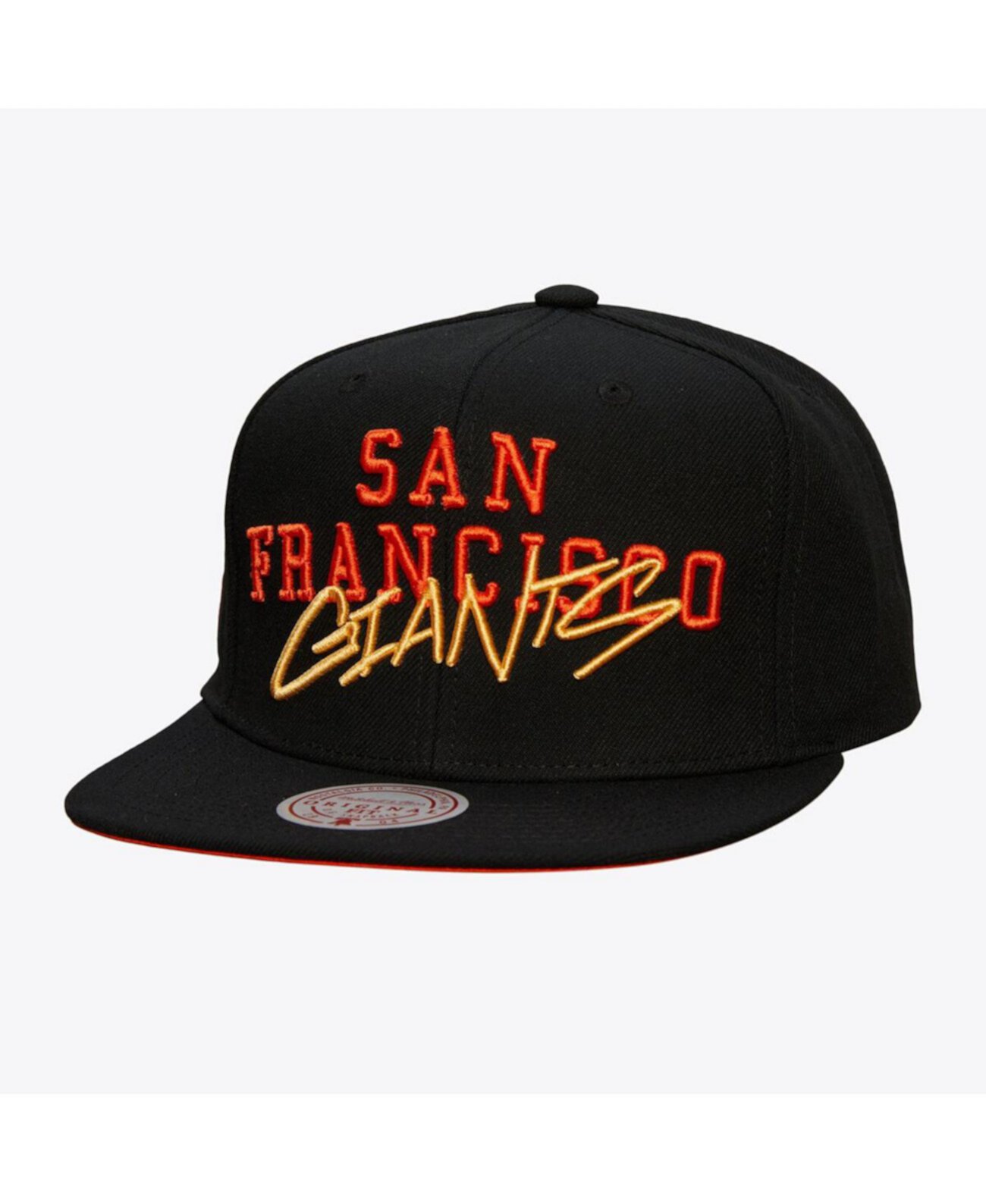 Бейсболка Mitchell & Ness Чёрная с логотипом San Francisco Giants Mitchell & Ness