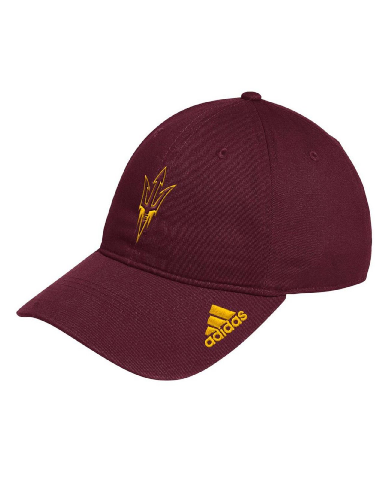 Бейсболка Adidas Men's Maroon Arizona State Sun Devils Locker Room Logo Slouch Adjustable Hat Adidas