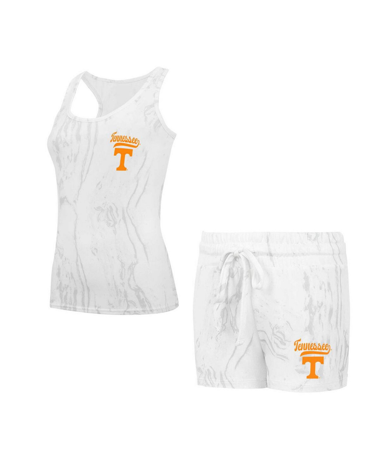 Женский комплект для сна Tennessee Volunteers Quartz из топа и шорт, 94% полиэстер Concepts Sport