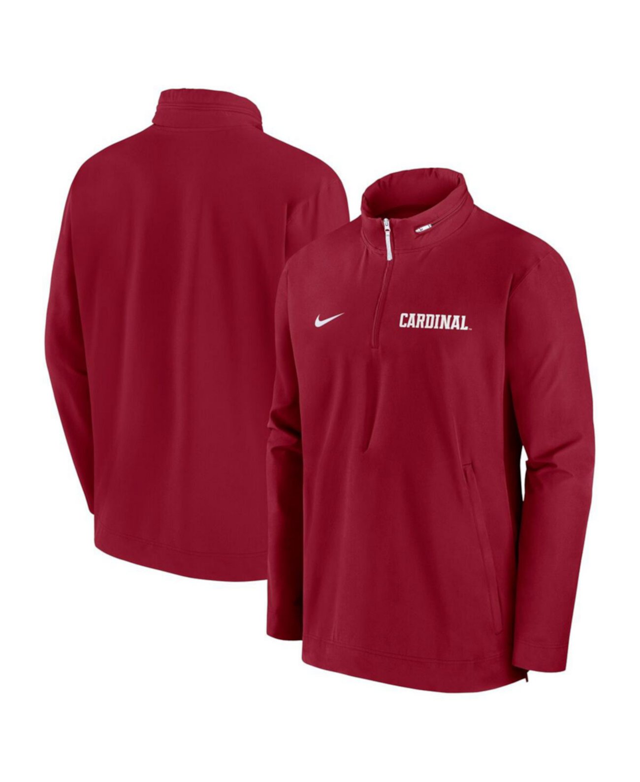 Мужское Худи Nike Stanford Cardinal Sideline Coaches Quarter-Zip Jacket Nike