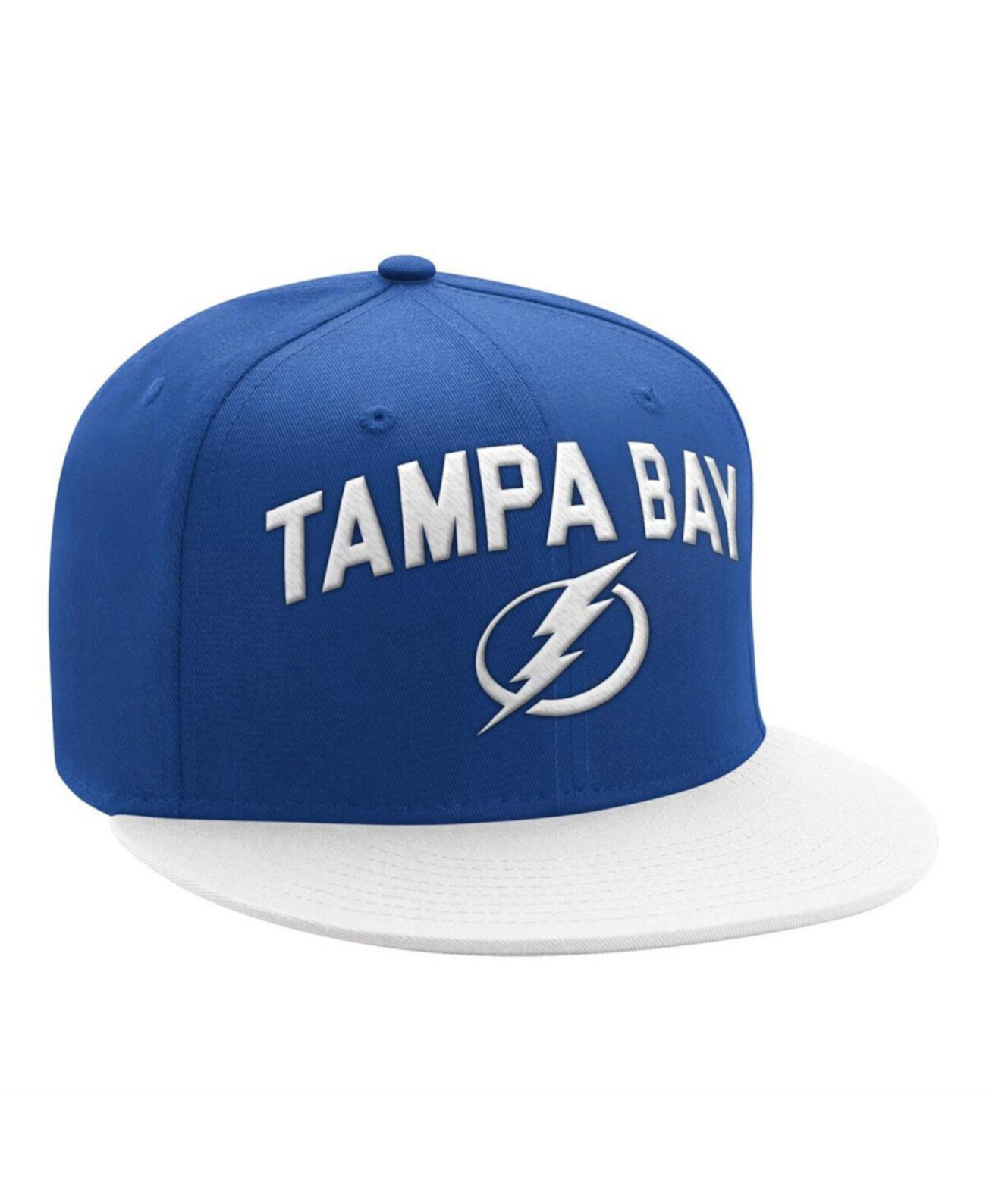 Бейсболка Starter Men's Blue/White Tampa Bay Lightning Arch Logo Two-Tone Snapback Starter