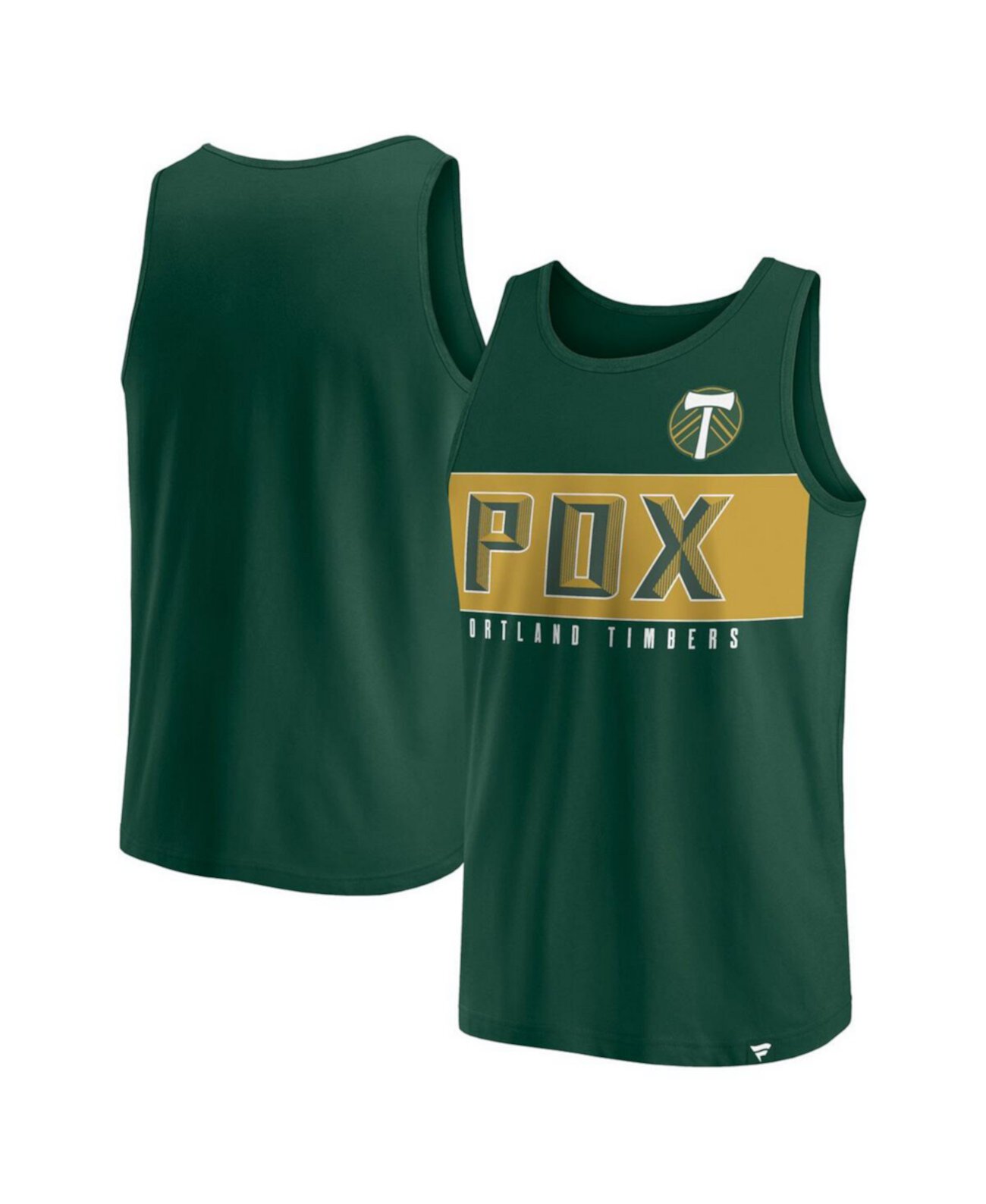 Мужская Джерси Fanatics Green Portland Timbers Run Angle Tank Top Fanatics