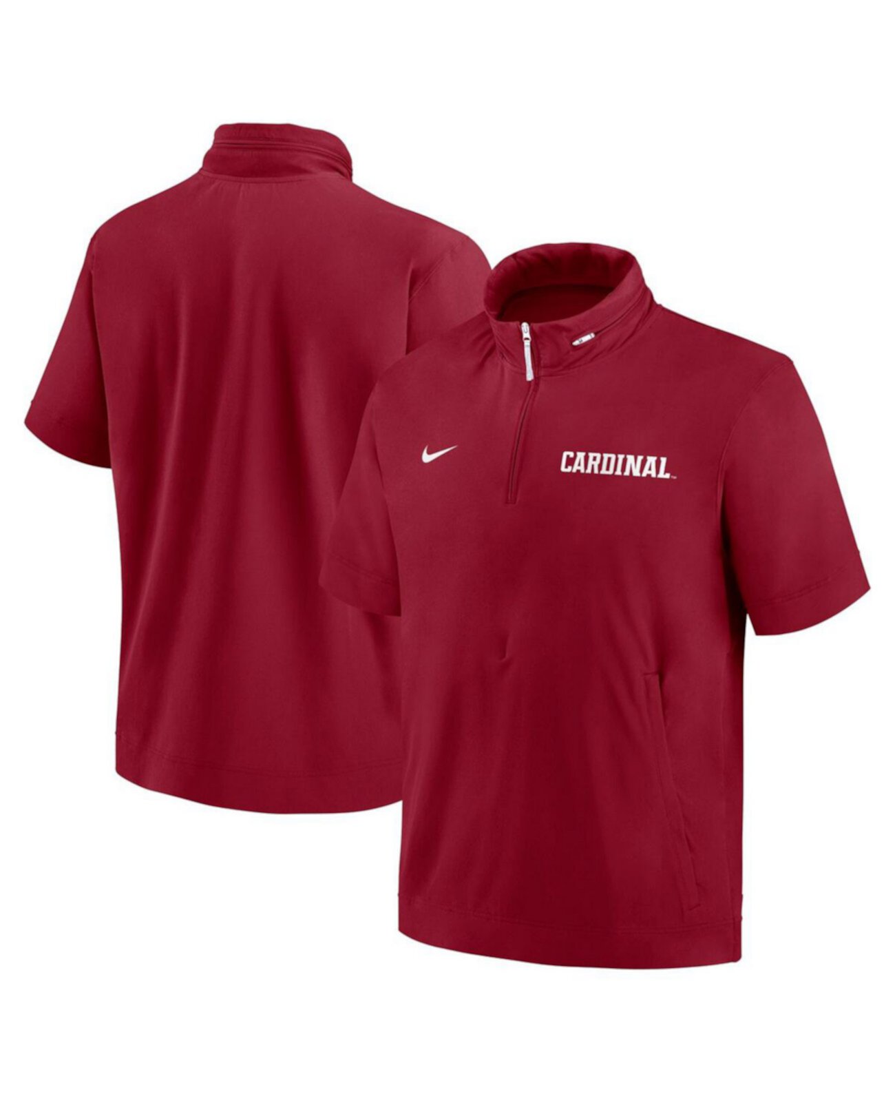 Мужское Худи Nike Stanford Cardinal 2024 Sideline Coach Полузип Nike