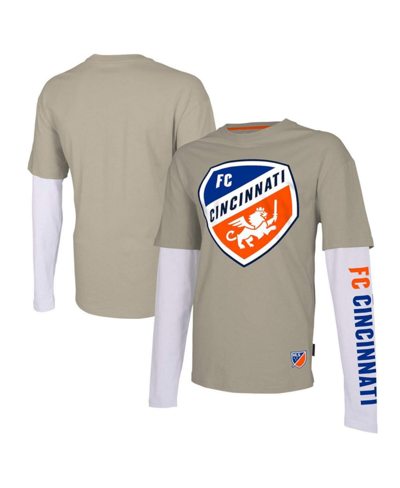 Мужская футболка с длинным рукавом FC Cincinnati Stadium Essentials из 100% хлопка Stadium Essentials