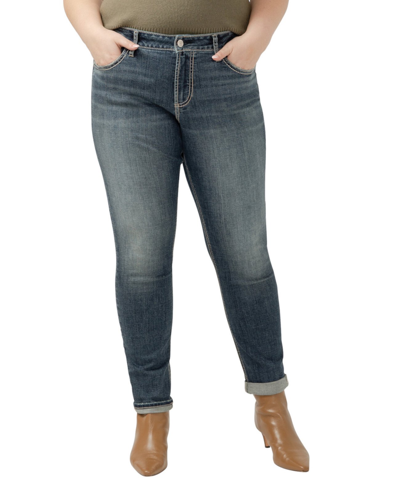 Женские Джинсы skinny Silver Jeans Co. Girlfriend Silver Jeans Co.