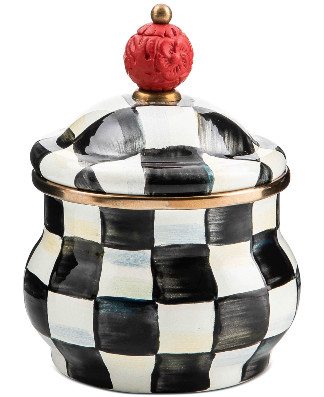 Courtly Check Lidded Sugar Bowl MacKenzie-Childs