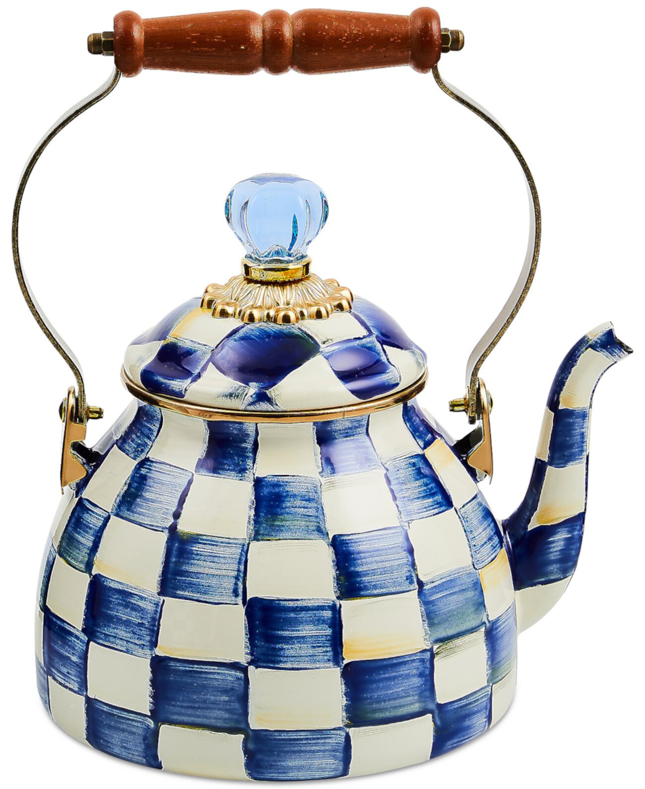 Royal Check 2-Qt. Tea Kettle MacKenzie-Childs