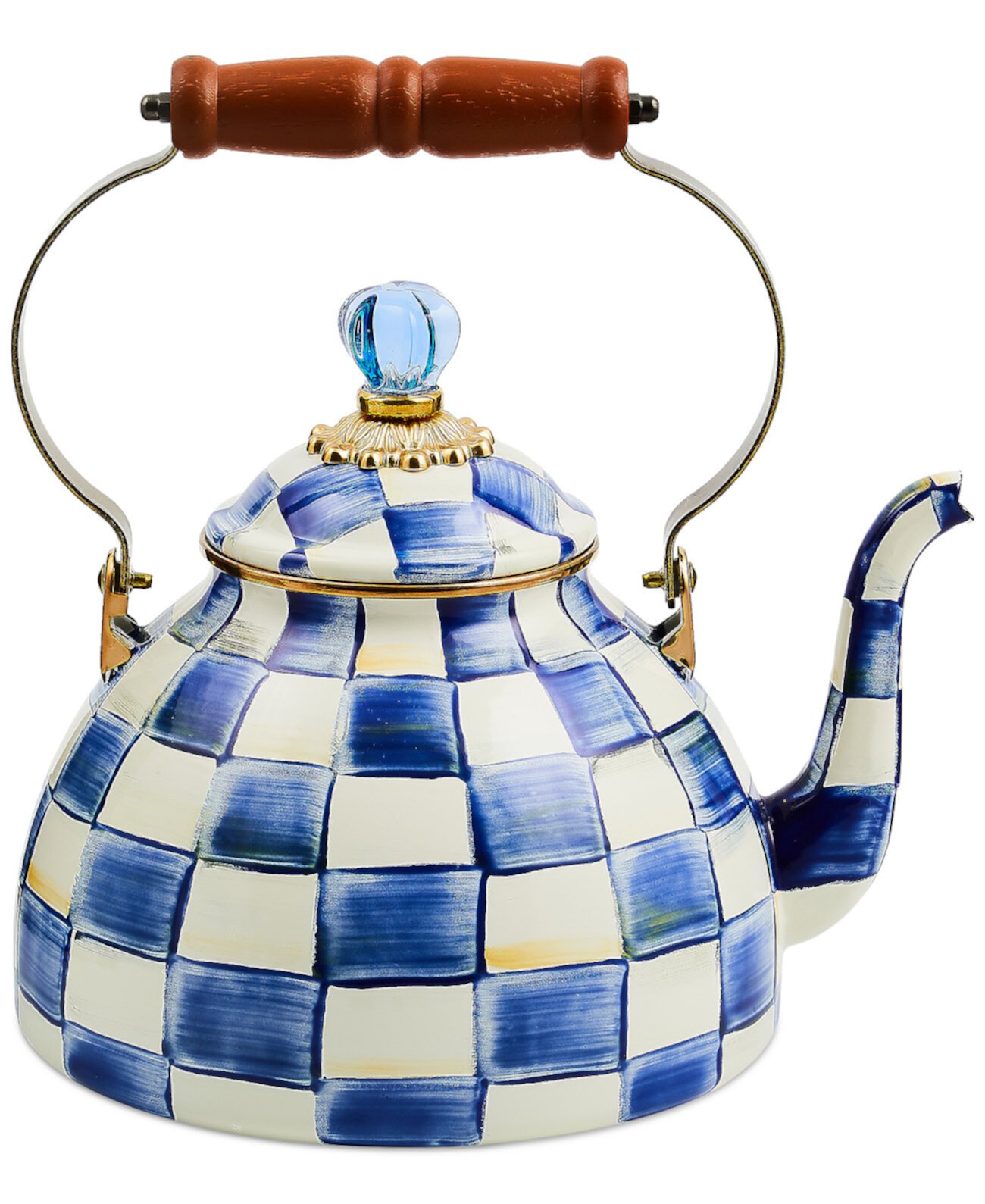 Royal Check 3-Qt. Tea Kettle MacKenzie-Childs