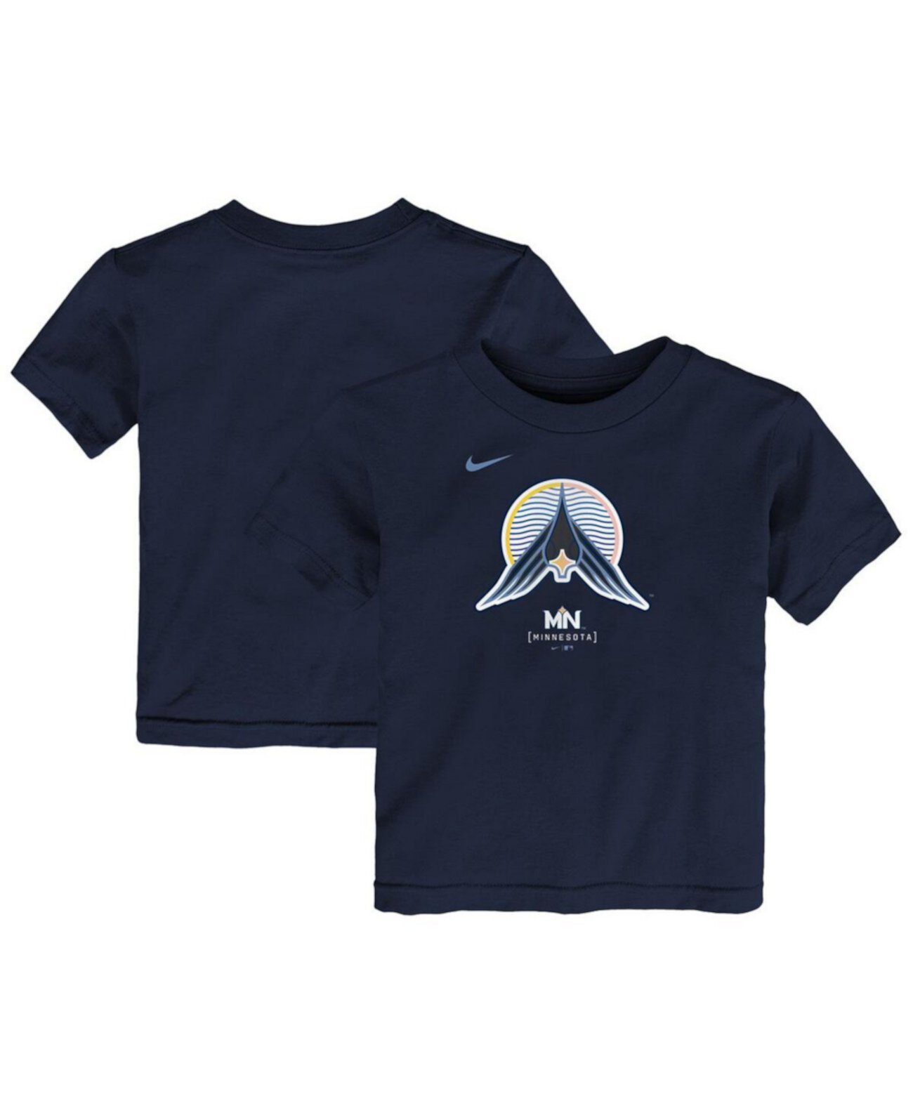 Детская футболка Nike Toddler Navy Minnesota Twins 2024 City Connect Large Logo Nike