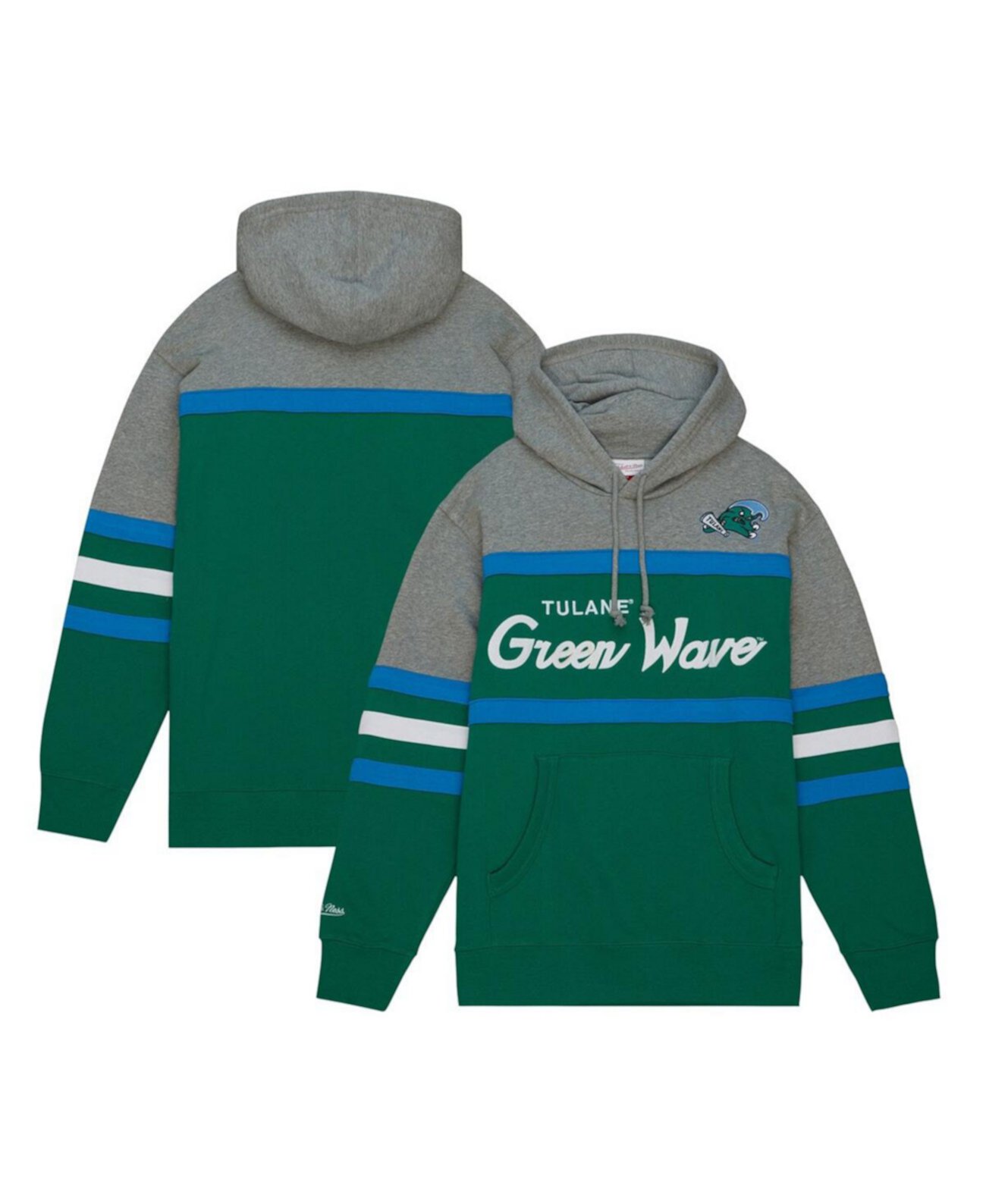 Мужское Худи Mitchell & Ness Tulane Green Wave Head Coach Mitchell & Ness