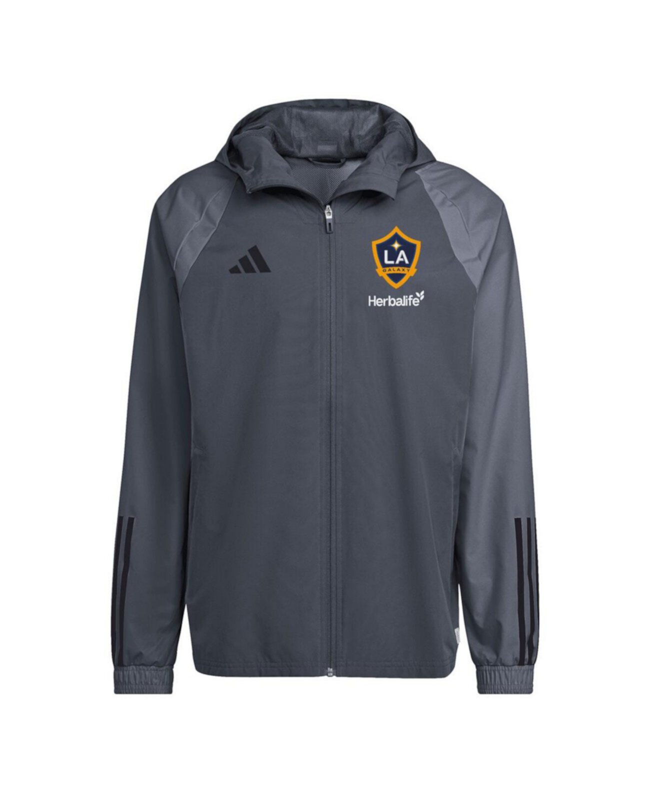 Мужская Повседневная куртка Adidas LA Galaxy 2024 All-Weather Raglan Full-Zip Adidas