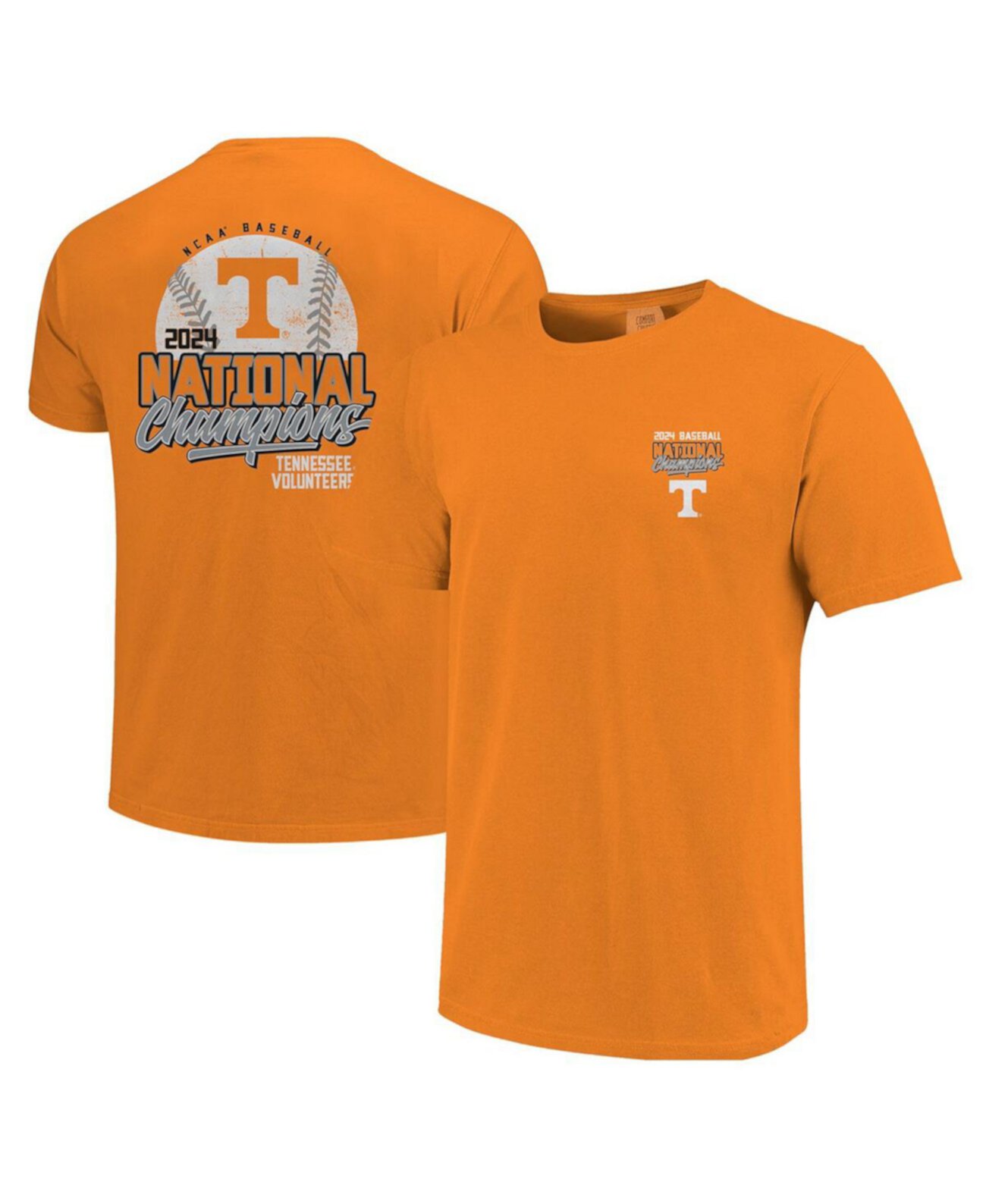 Мужская Джерси Image One Tennessee Volunteers 2024 NCAA Men's Baseball College World Series Champions Comfort Colors Image One