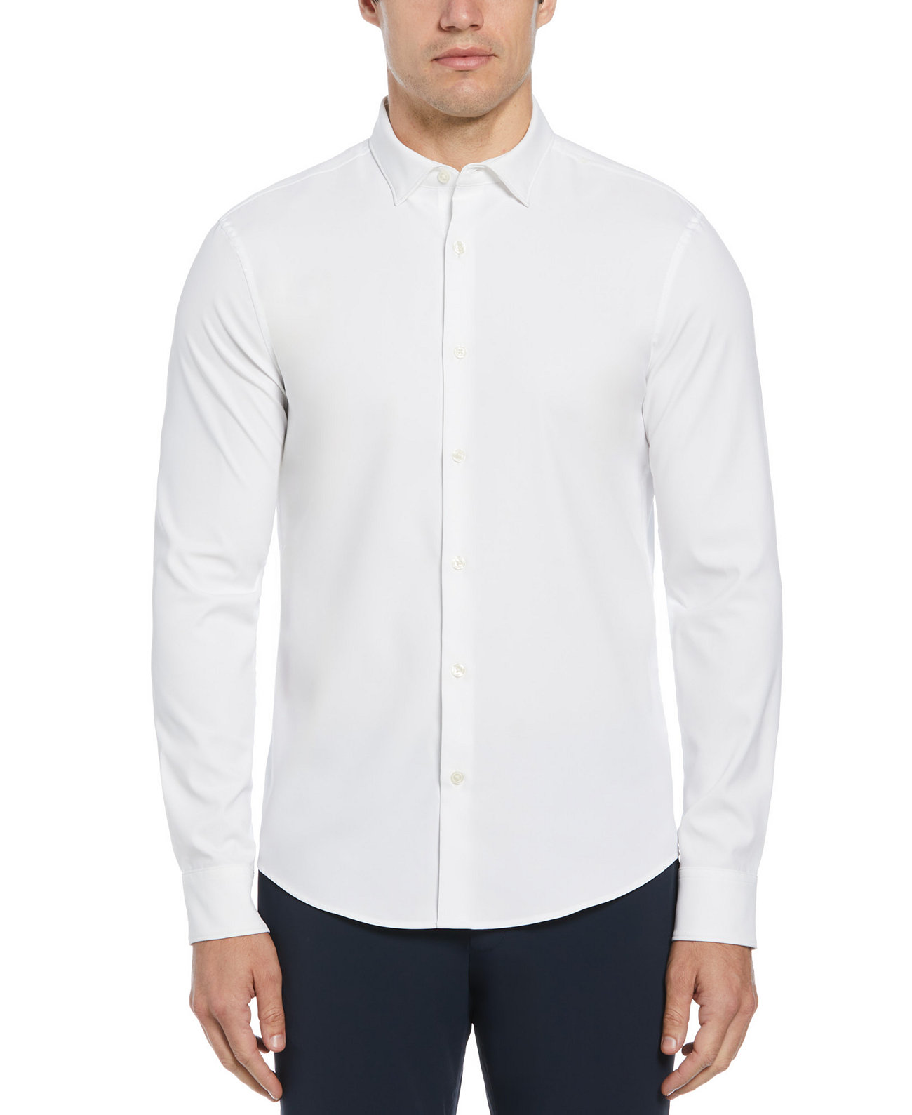 Мужская Повседневная рубашка Perry Ellis Slim-Fit Stretch Solid Perry Ellis