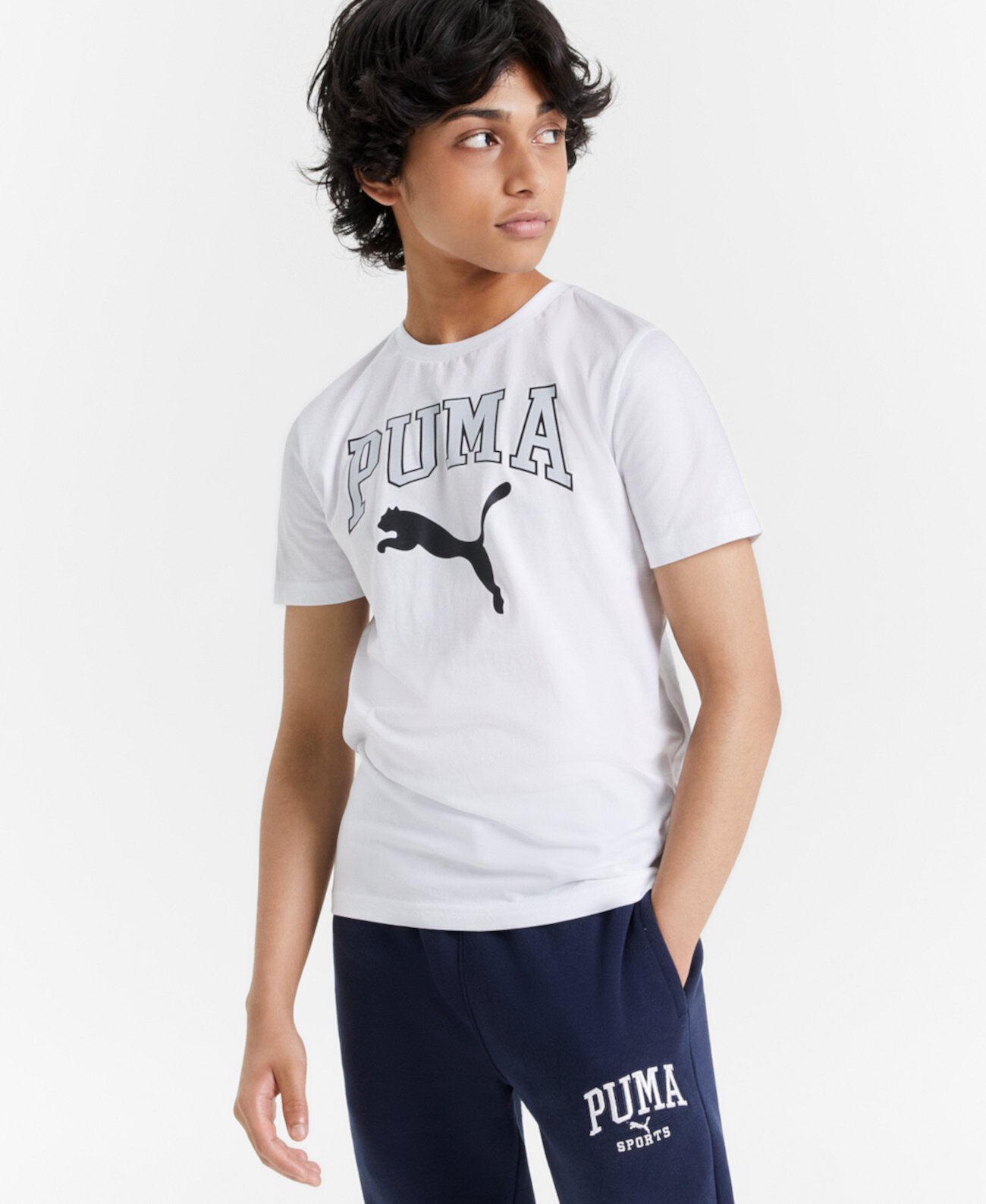 Мальчики Детские футболки PUMA Squad Pack Logo Graphic T-Shirt PUMA