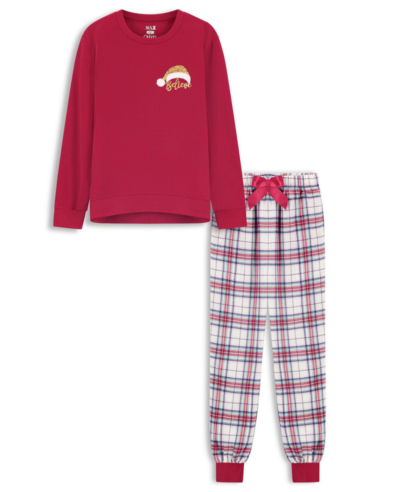 Детские Пижамы Max & Olivia Holiday 2pc Pajama Pant Set Max & Olivia