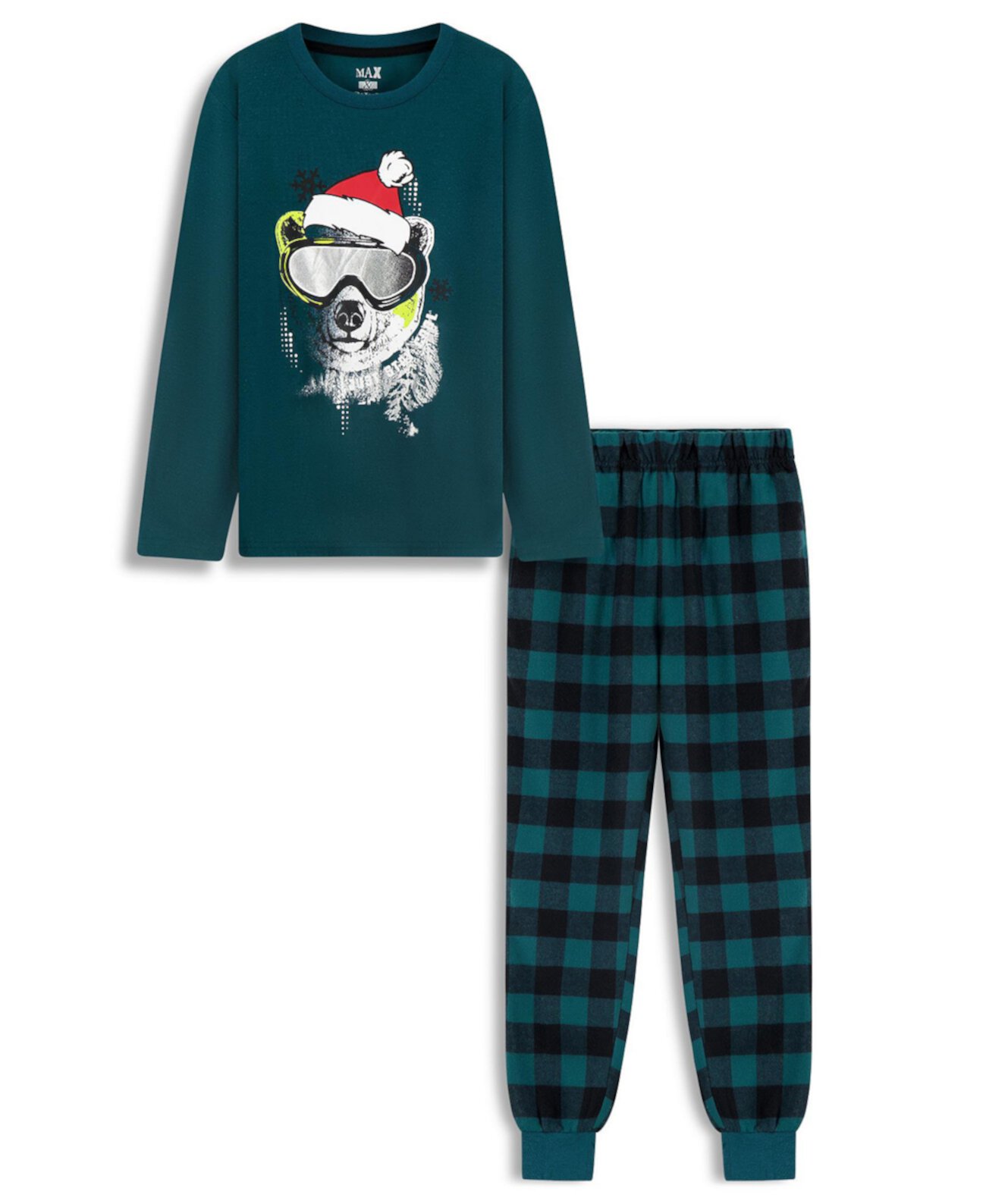 Детские Пижамы Sleep On It Holiday Plaid 2pc Pajama Pant Set Sleep On It