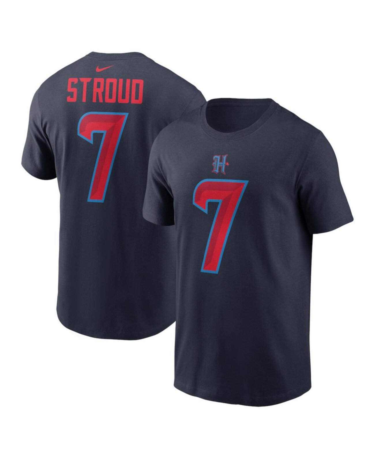 Мужская футболка C.J. Stroud Houston Texans с именем и номером, 100% хлопок Nike