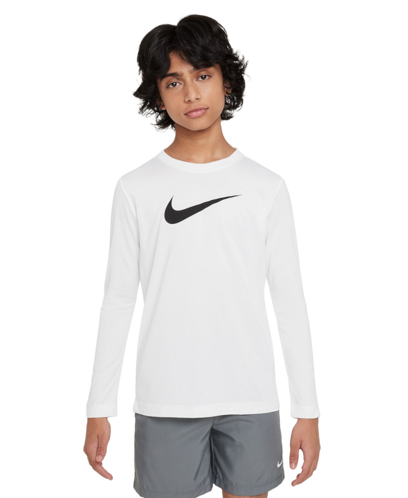 Детская Футболка Nike Big Kids Legend Dri-FIT с Длинным Рукавом Nike