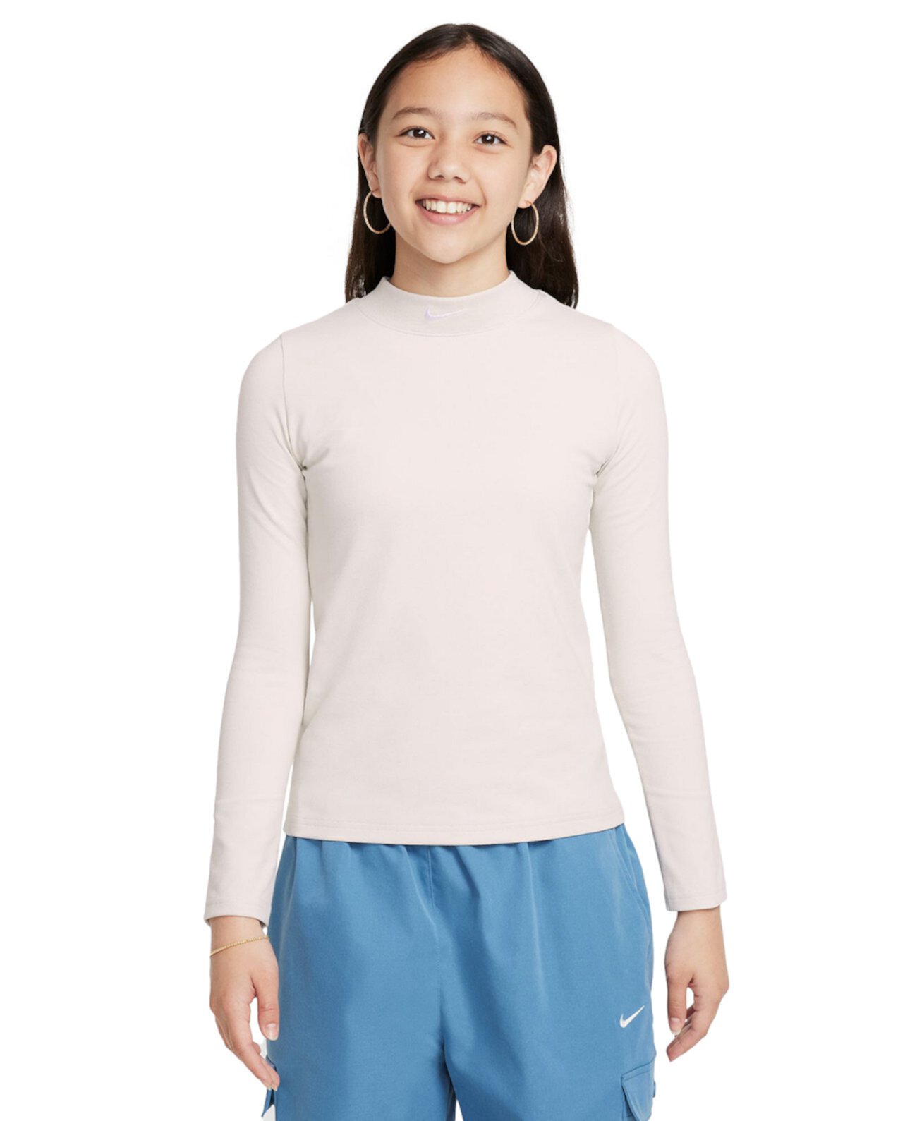 Детская Майка Nike Big Girls Sportswear Long-Sleeve Top Nike