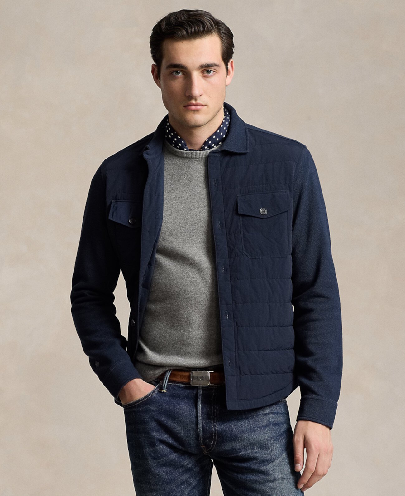 Мужская Повседневная куртка Polo Ralph Lauren Hybrid Shirt Jacket Polo Ralph Lauren