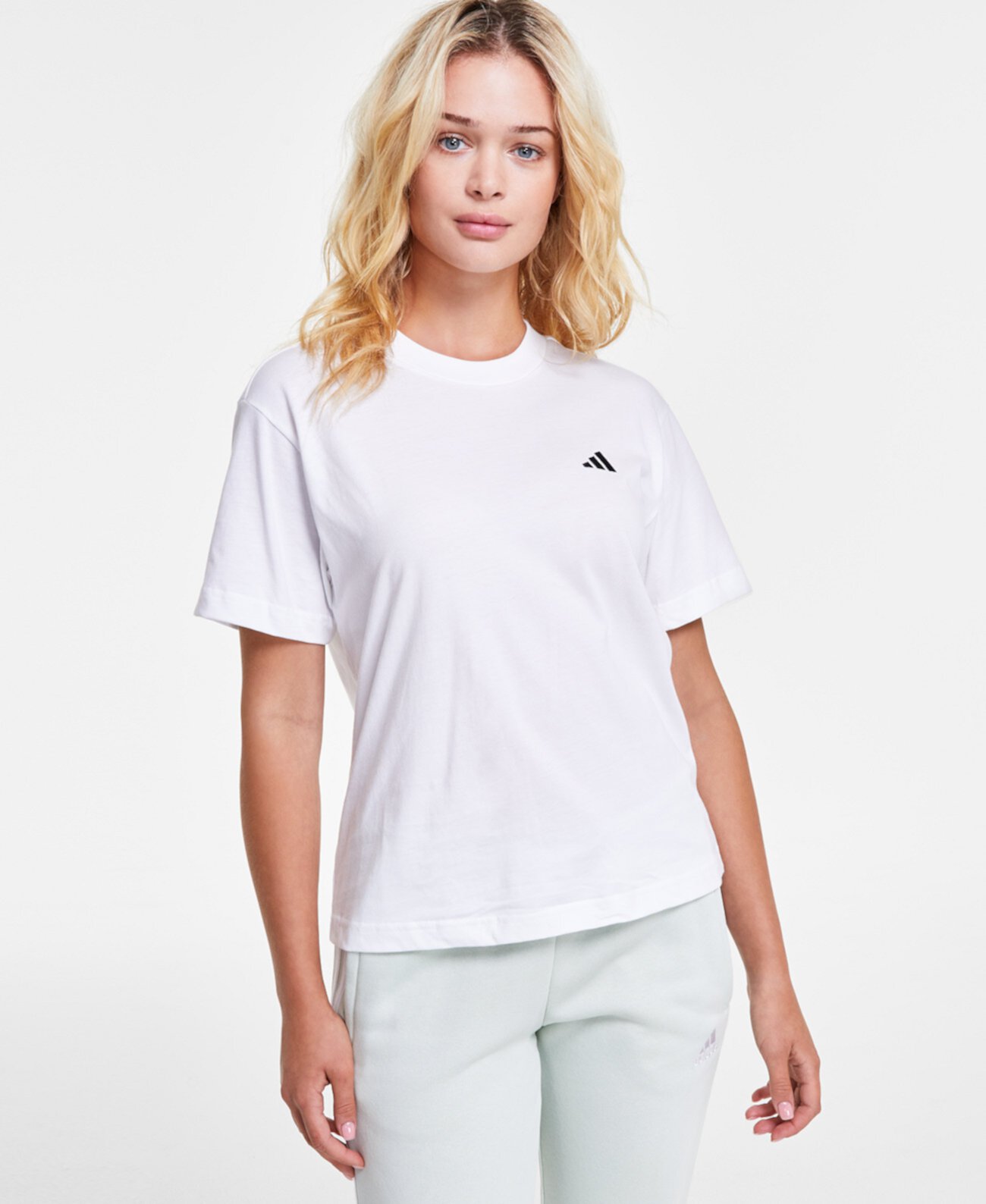 Женская Футболка Adidas Essentials Cotton Small Logo Adidas